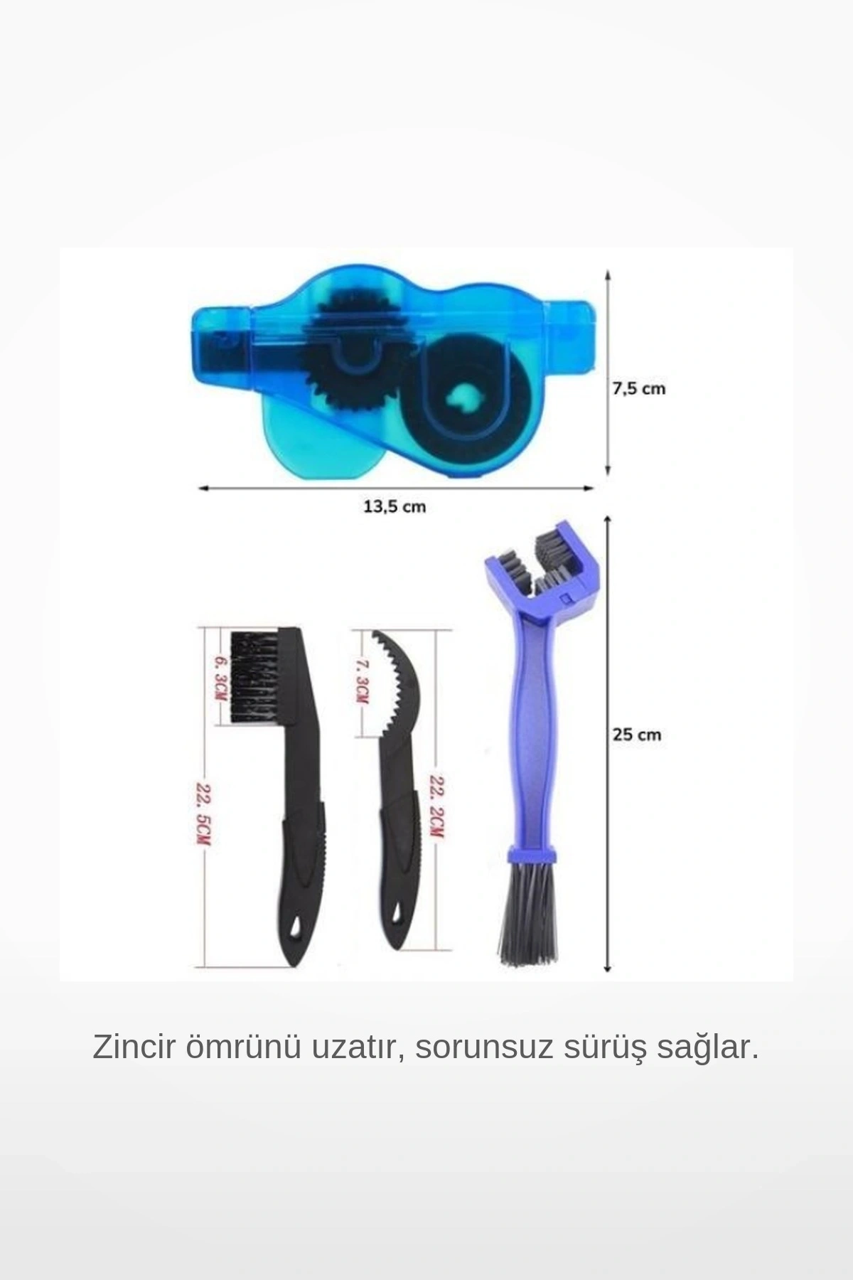 4 Parça Bisiklet Zincir Dişlisi Temizleme Bakım Seti