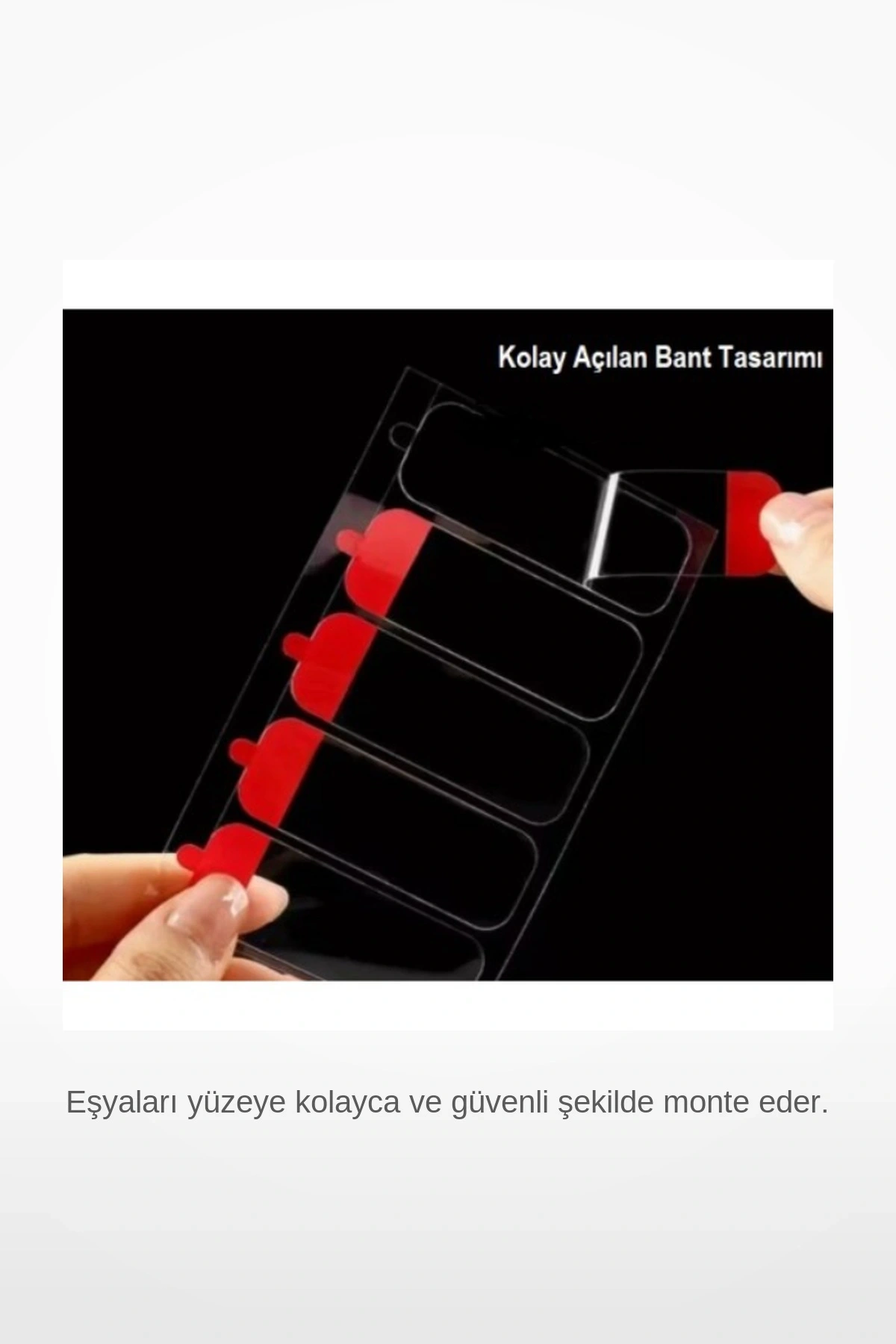 60 Adet Kolay Açılır Güçlü Çift Taraflı Nano Bant 18mm x 50mm