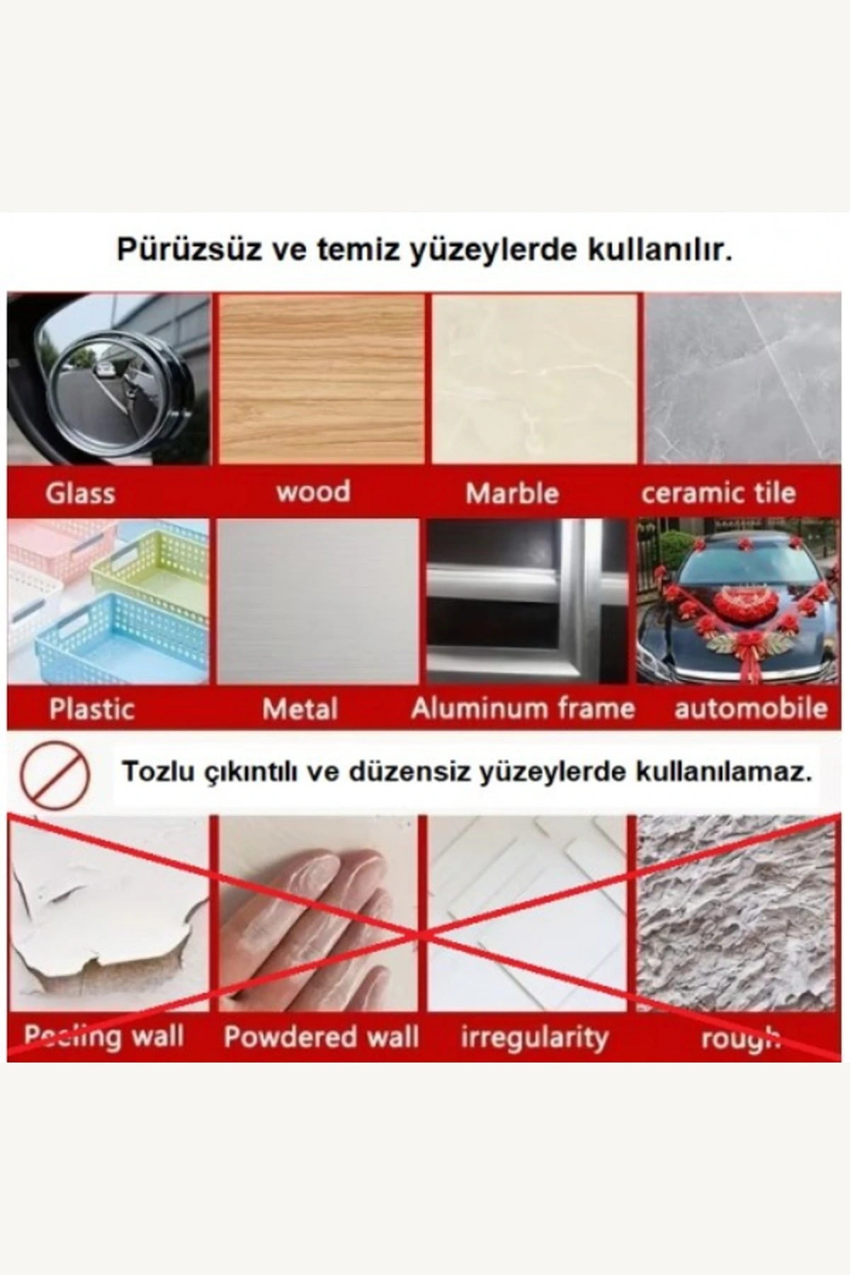 60 Adet Kolay Açılır Güçlü Çift Taraflı Nano Bant 18mm x 50mm