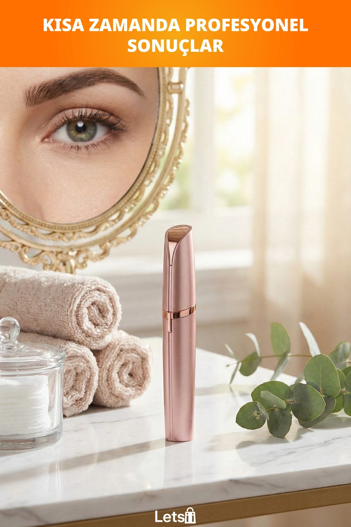 Kablosuz Kaş Epilasyon Aleti Hassas Yüz Tüyleri için