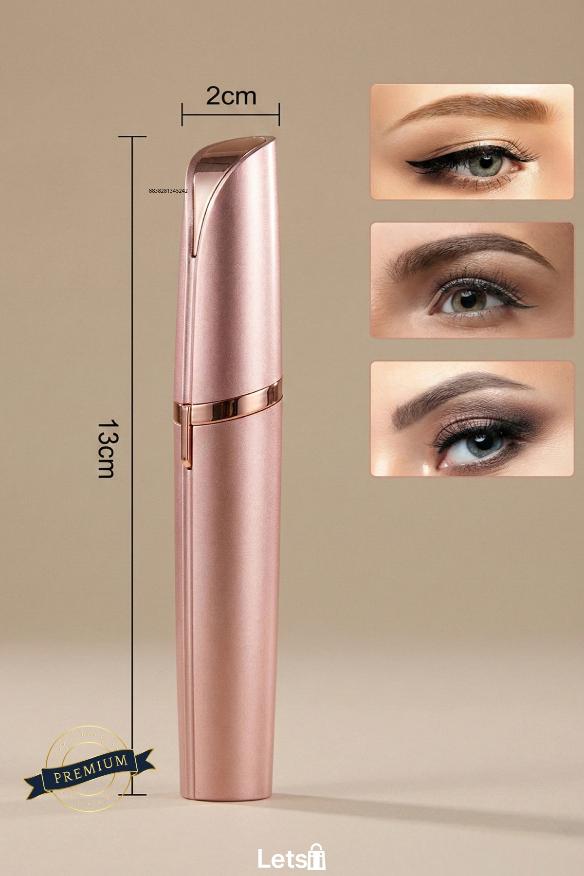 Kablosuz Kaş Epilasyon Aleti Hassas Yüz Tüyleri için