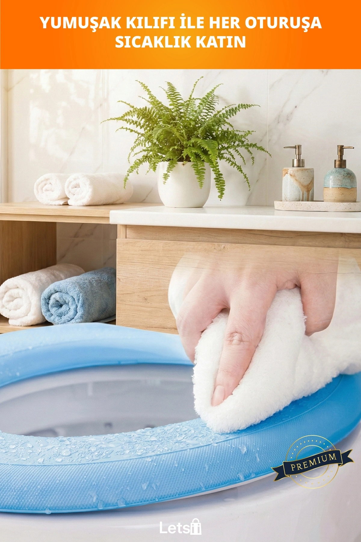 Yumuşak Kaymaz Silikon Klozet Tuvalet Kılıfı