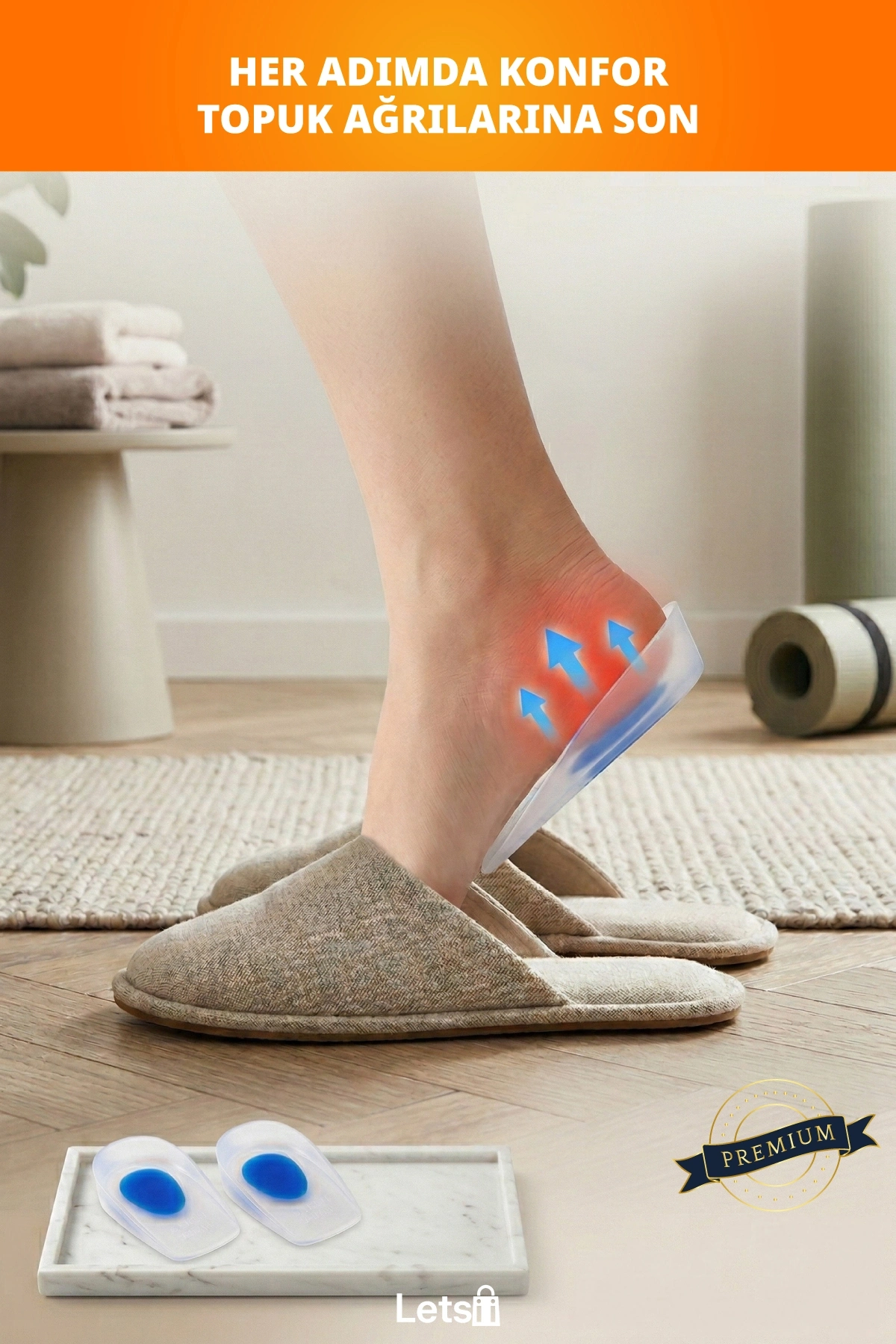 Kadın Topuk Dikeni Önleyici Darbe Emici Silikon Topuk Koruyucu Ped