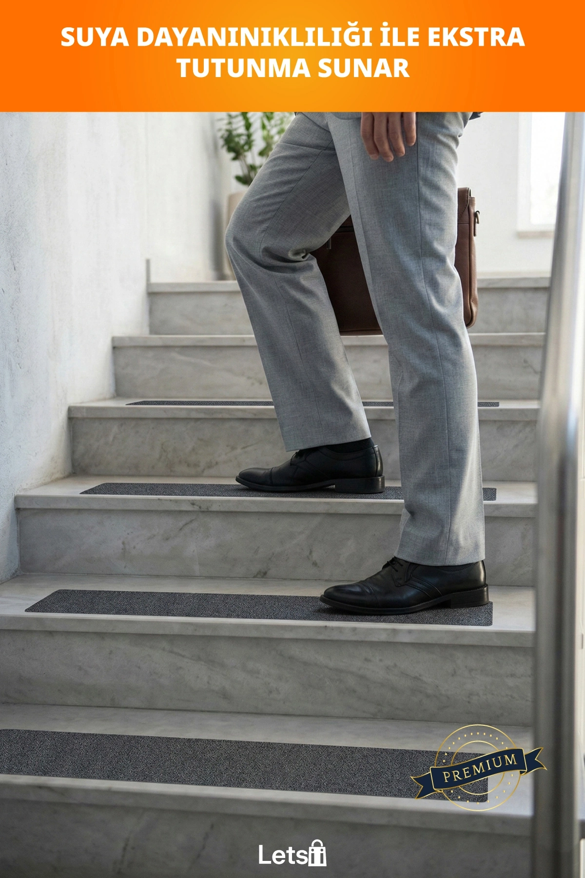 Kaydırmaz Siyah Bant 50 mm X 25 mt Güvenlik Bant