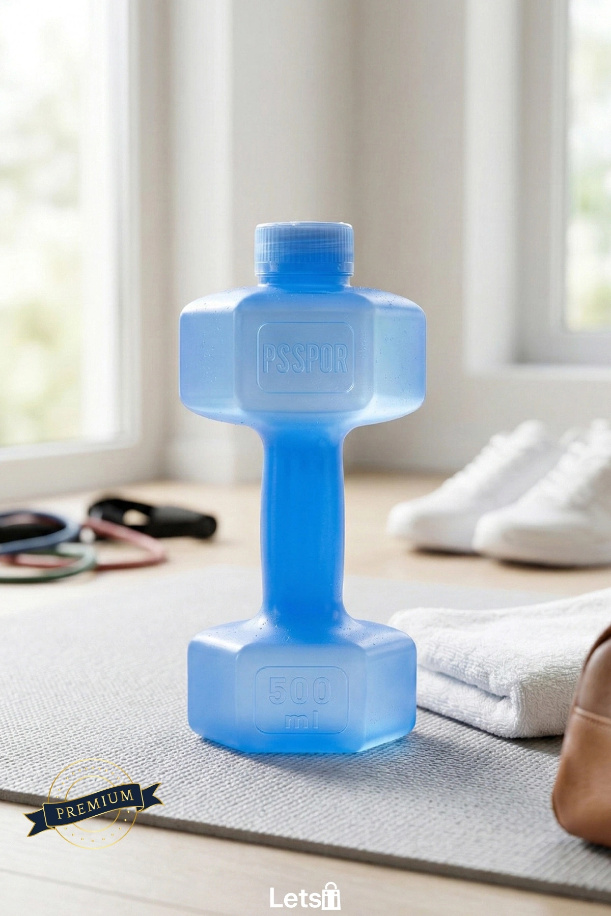 Mavi Dambıl Şeklinde Pratik 500 ml Suluk