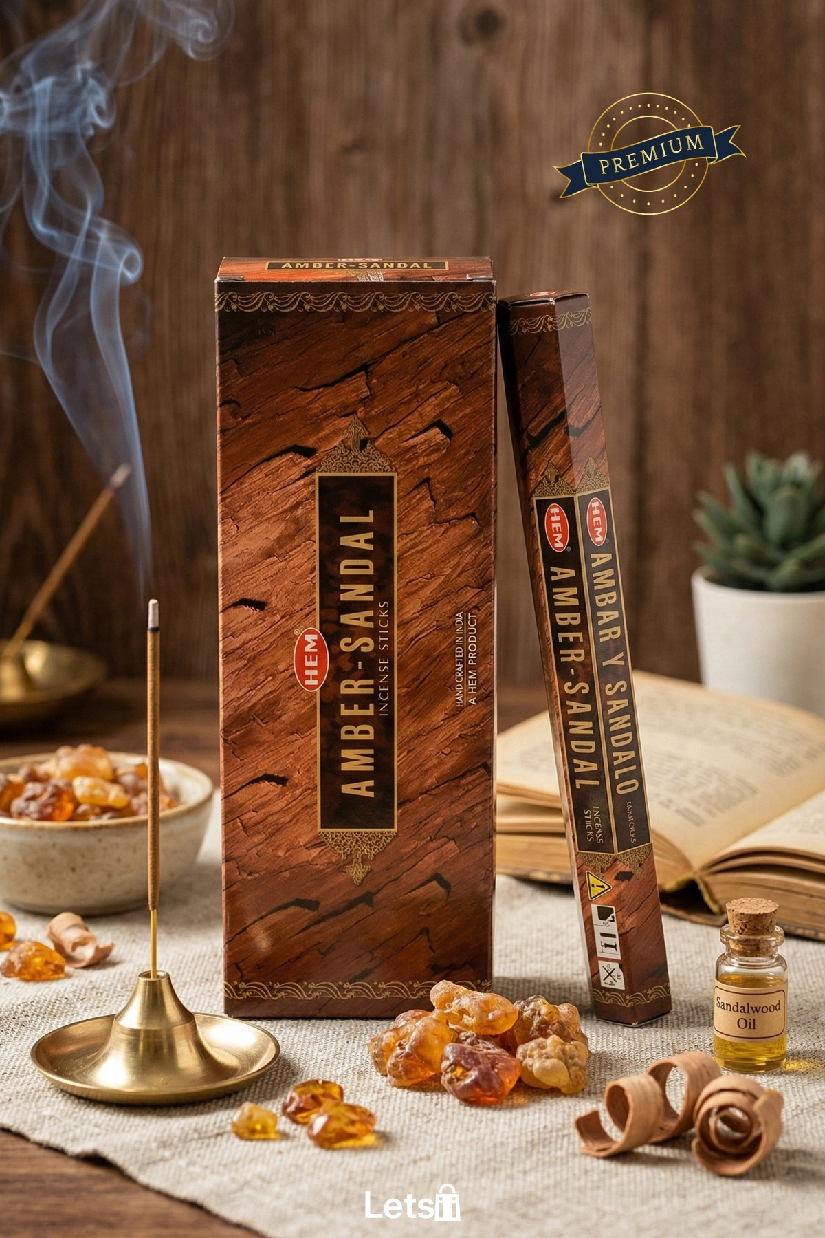 Sandal Ağacı Aromalı Tütsü Çubukları 6 Paket 120 Adet