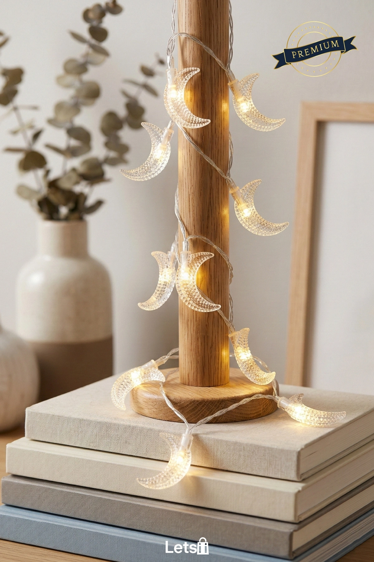 3m 20 LED Gün Işığı 2 Kademeli Ay Şekilli Dekoratif Işık