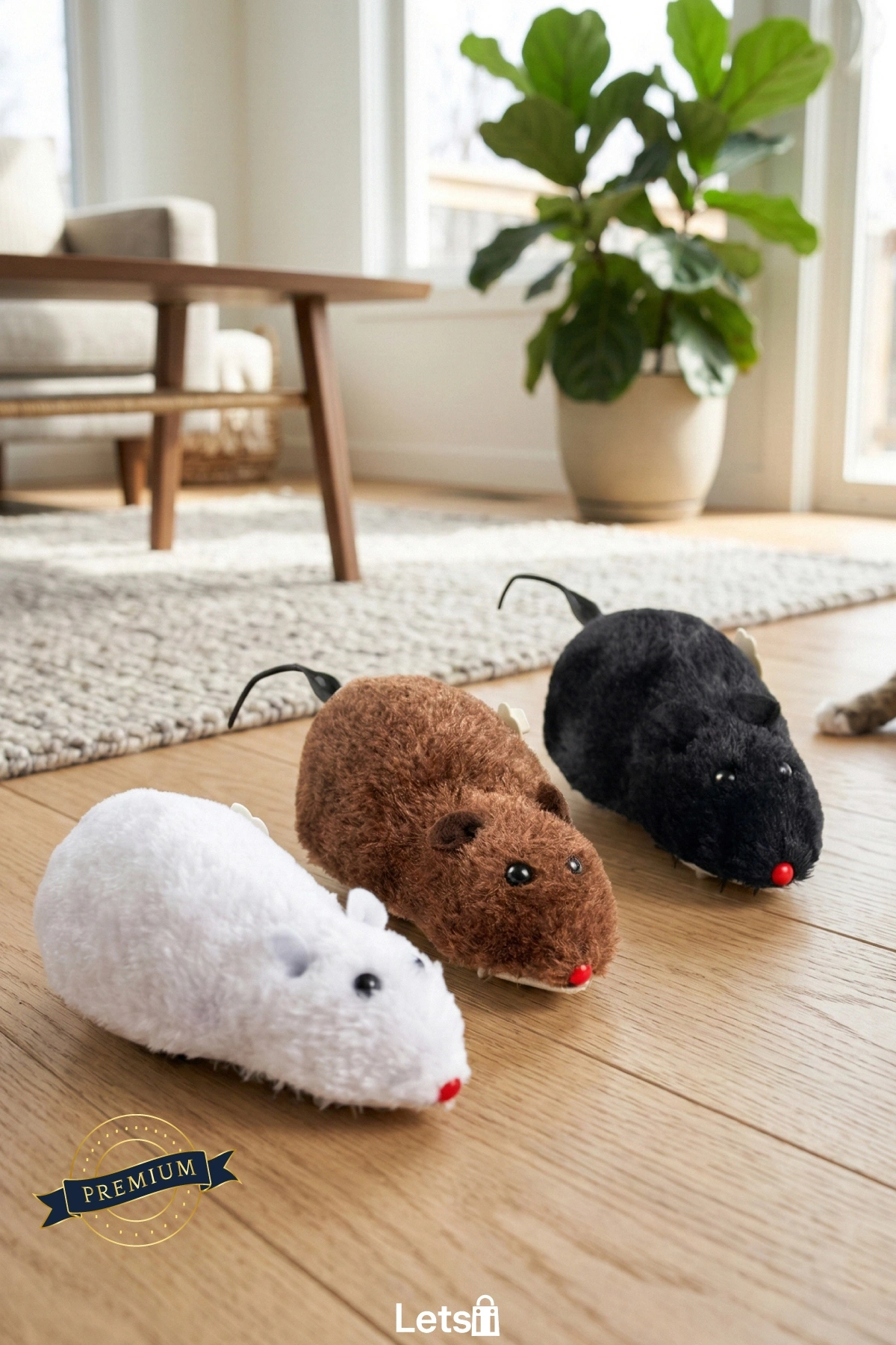 Kurmalı Kedi Eğitim Oyuncağı Refleksleri Geliştiren Eğlenceli Fare