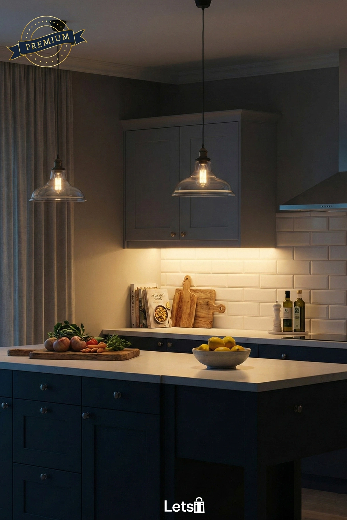 Sensörlü Şarjlı Mıknatıslı Uzun LED Işık 50 cm