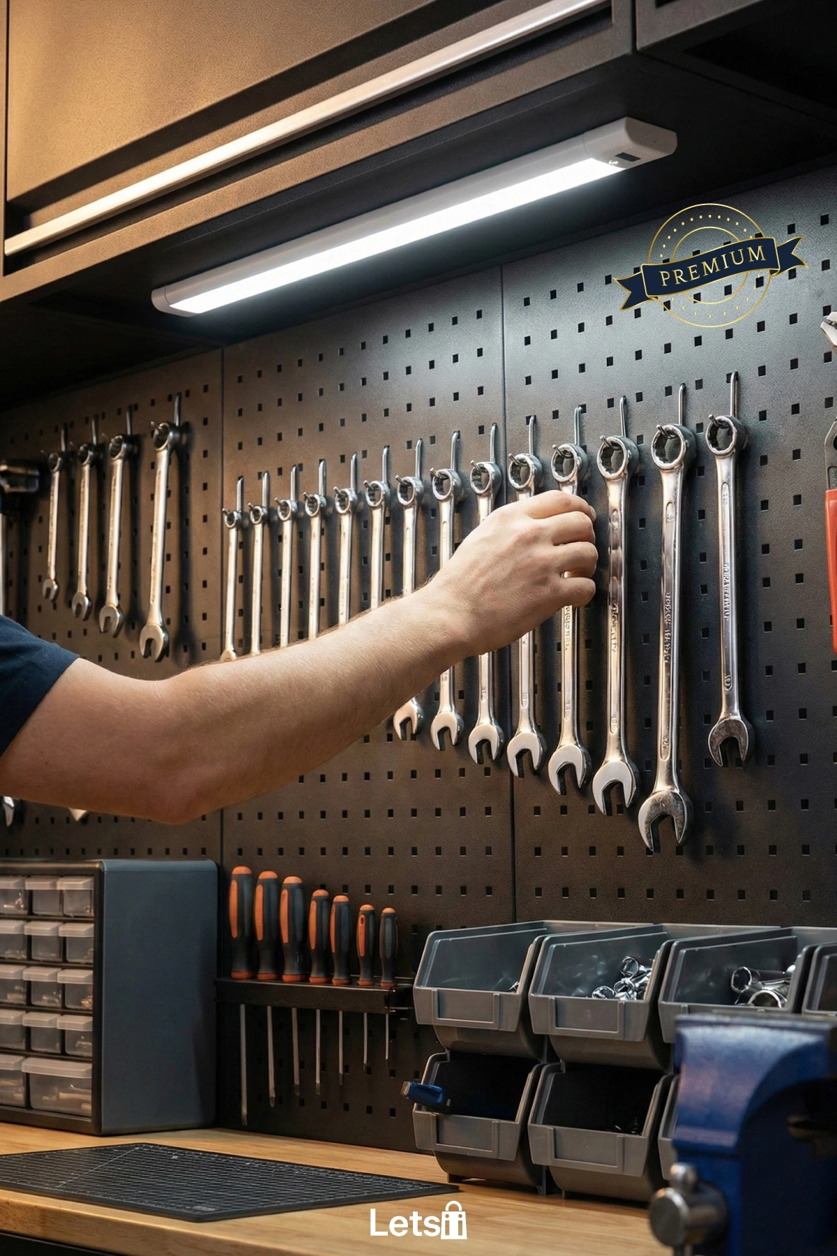 Sensörlü Şarjlı Mıknatıslı Uzun LED Işık 50 cm