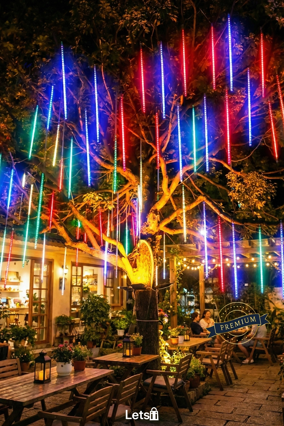 Güneş Enerjili Su Geçirmez Estetik Dış Mekan Aydınlatma LED 8 Adet