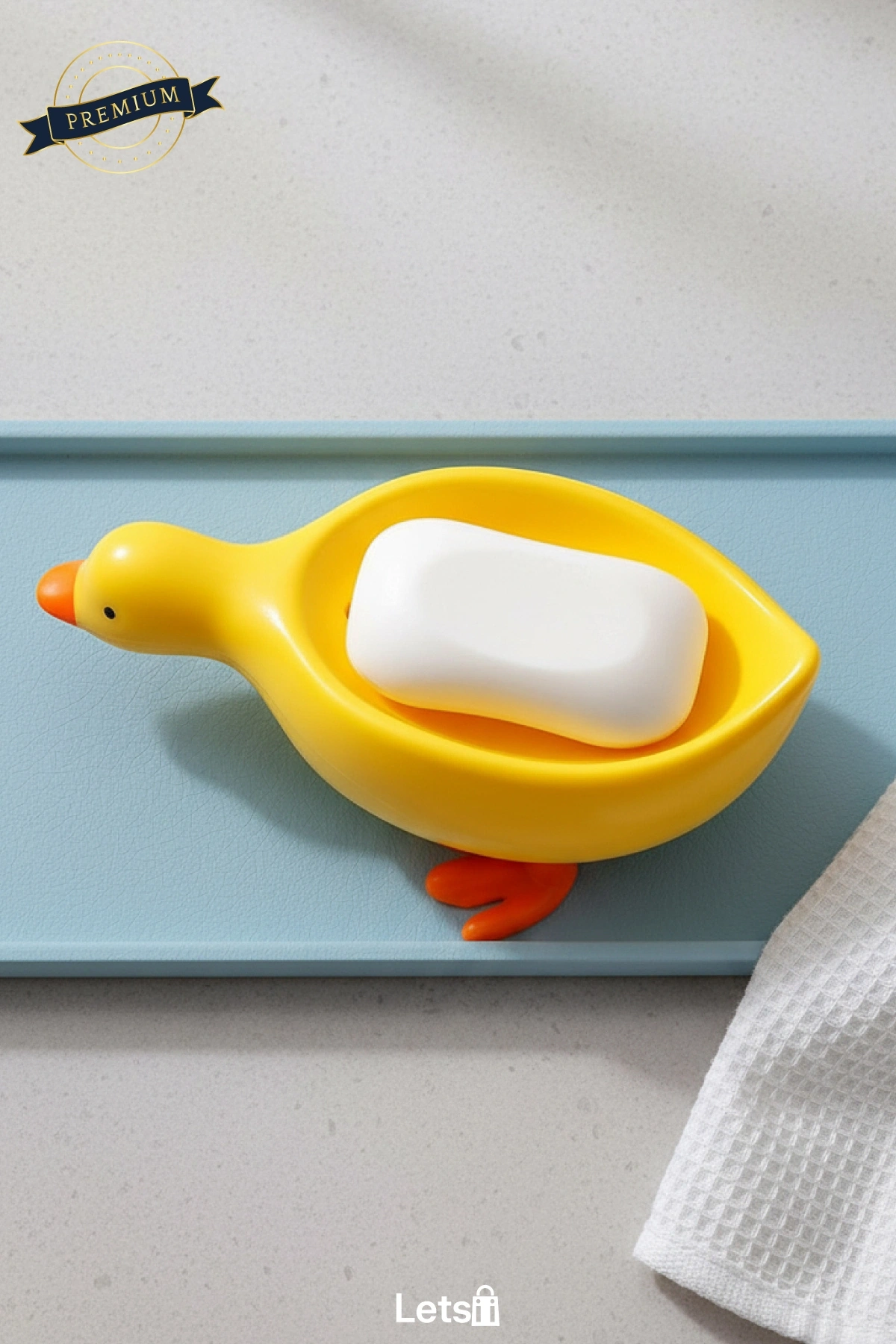 Sevimli Ördek Tasarımlı Dayanıklı ABS Plastik Sabunluk