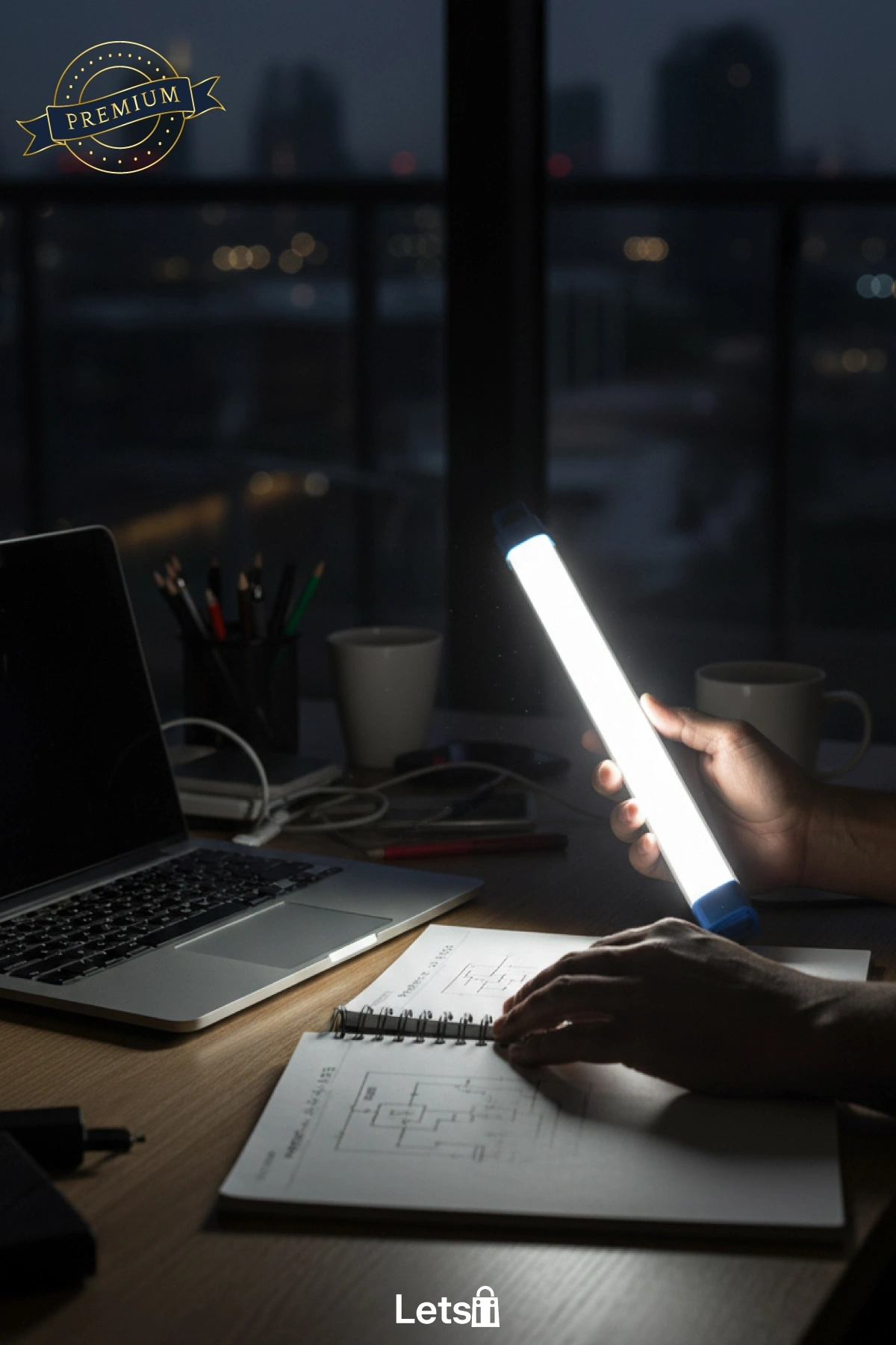 USB Şarjlı LED Aydınlatma Işıldak 3 Farklı Işık Modu