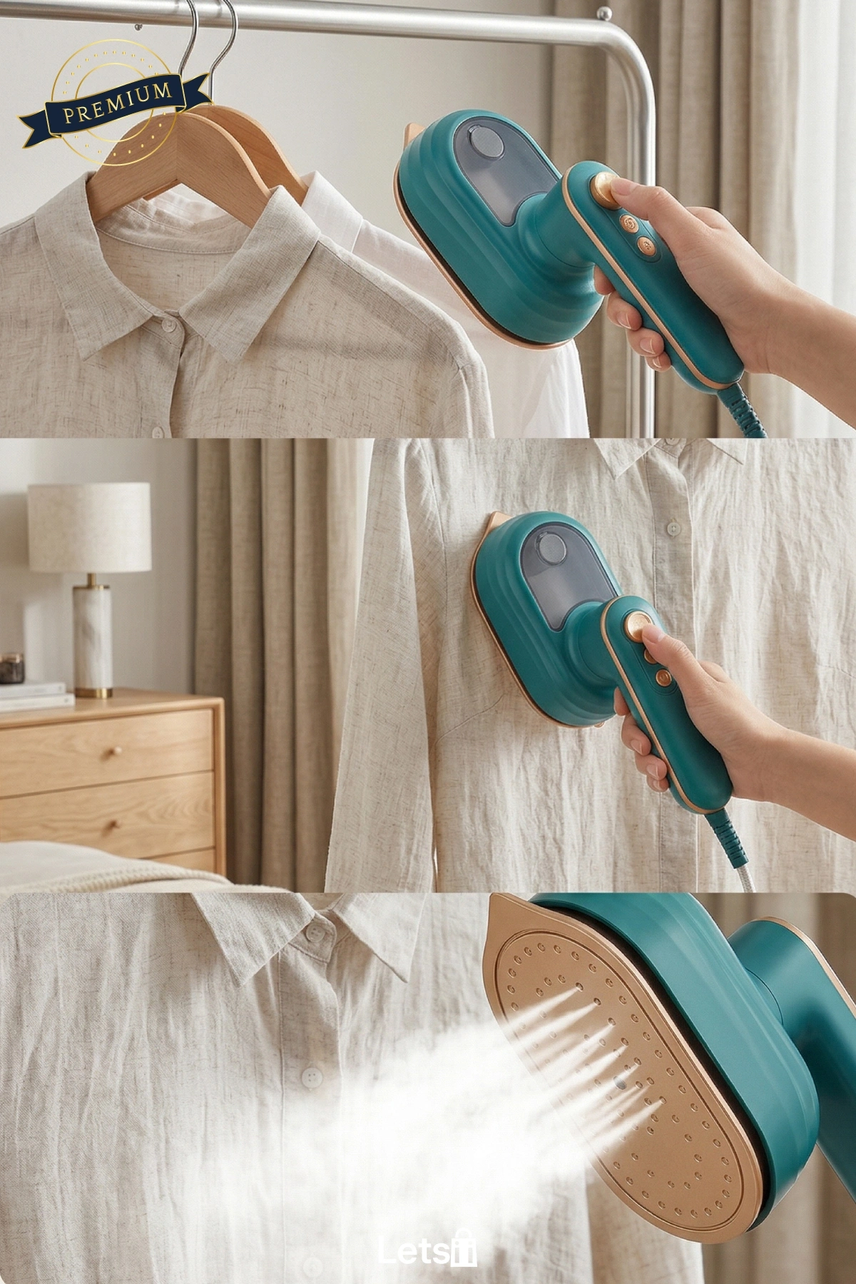 Mini Seyahat Tipi Ütü Kompakt Güçlü Taşınabilir 130°C