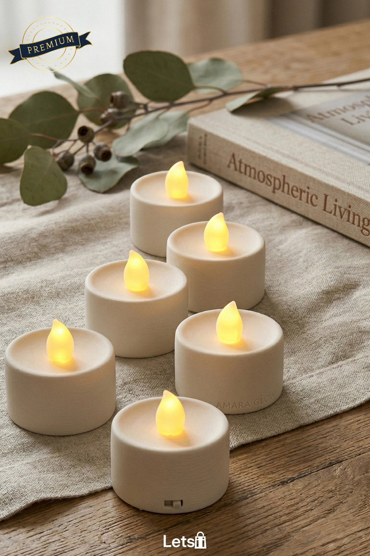 Pilli LED Tealight Mum 3.5 cm Dekoratif Aydınlatma