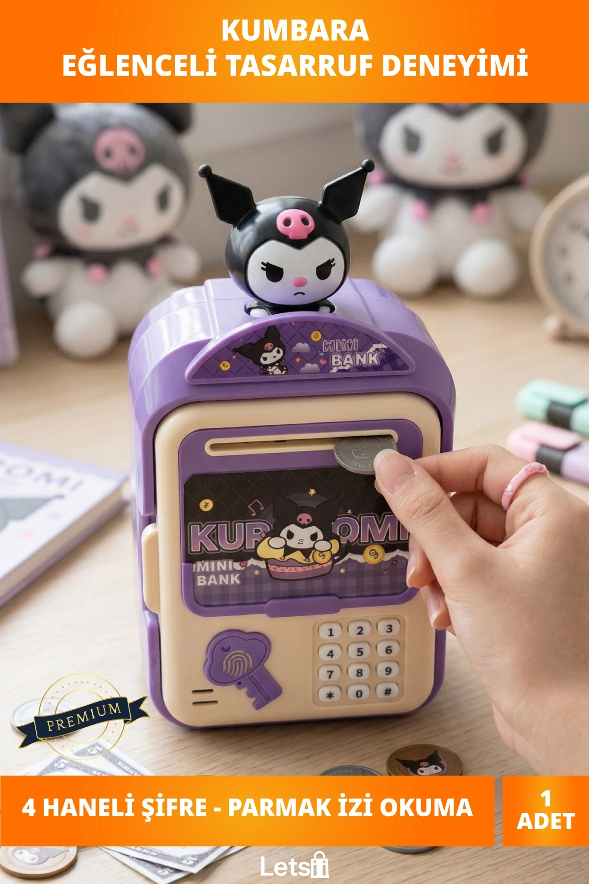 Kuromi Tasarımlı Akıllı ATM Kumbara