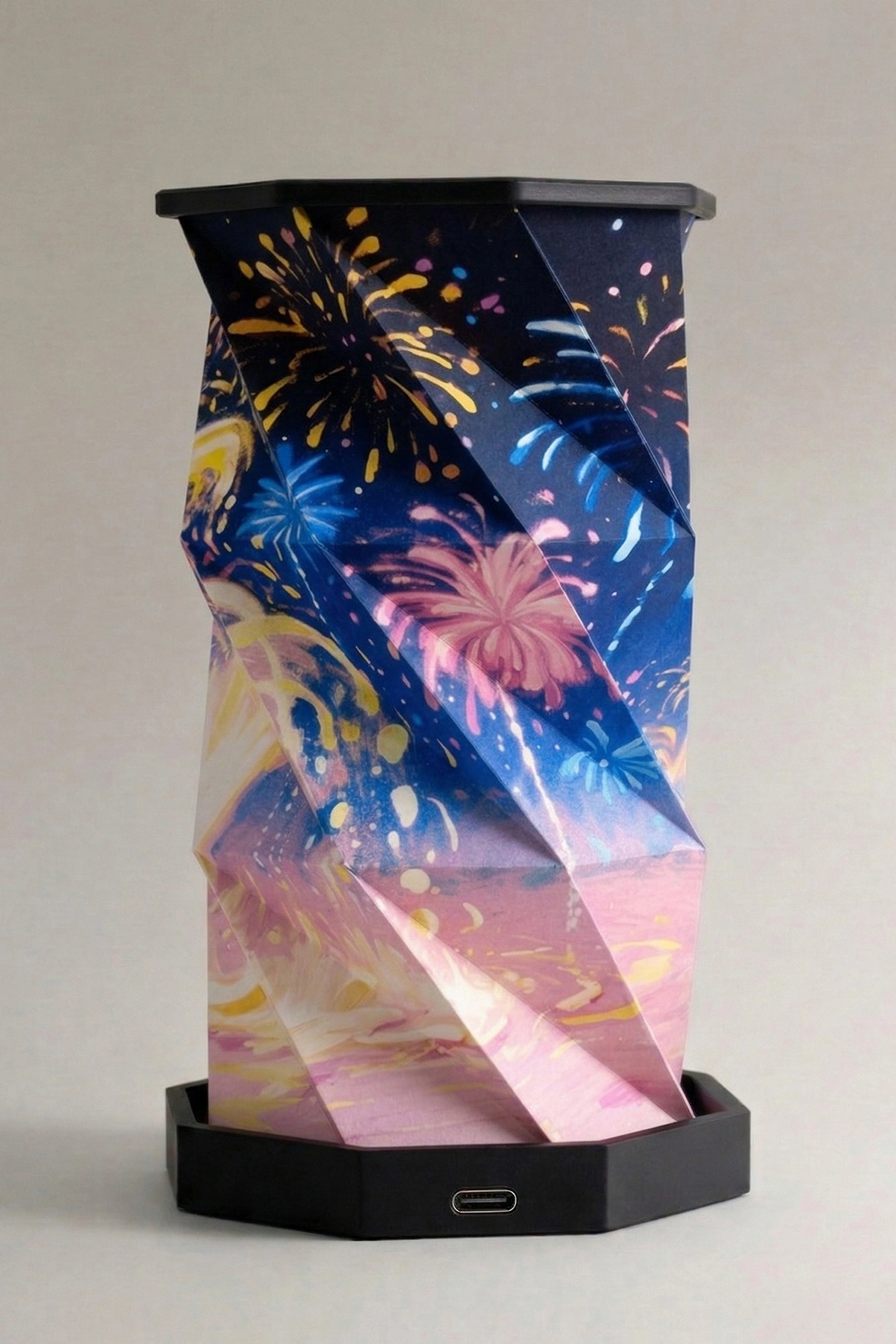 Black Spark Katlanabilir Şarjlı Dekoratif LED Abajur Aydınlatma