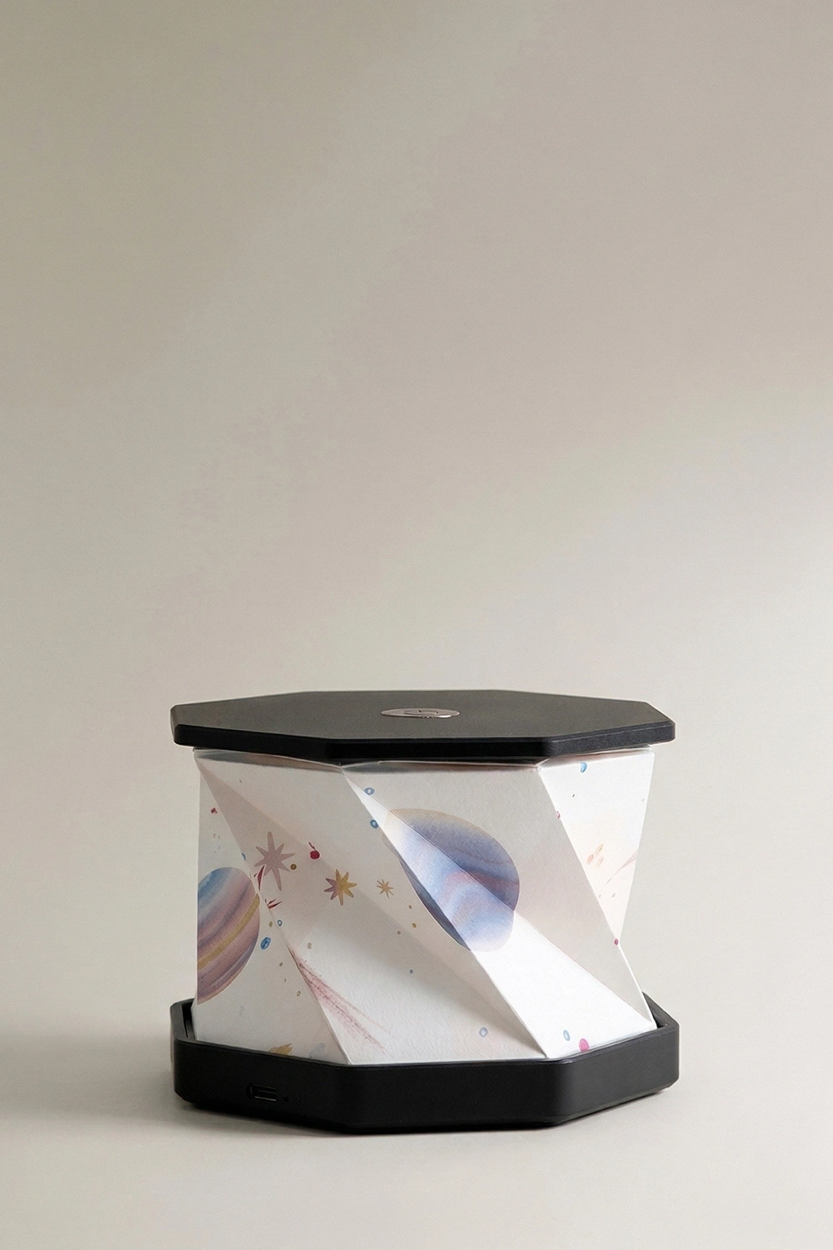 Black Cosmic Katlanabilir Şarjlı Dekoratif LED Abajur Aydınlatma