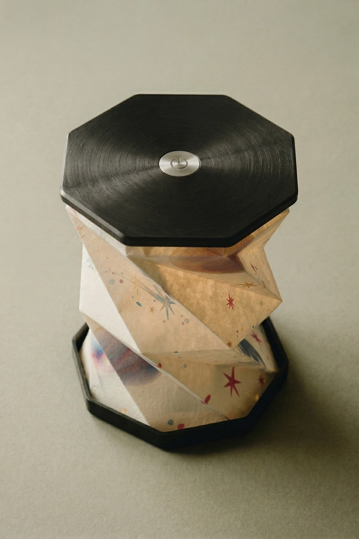 Black Cosmic Katlanabilir Şarjlı Dekoratif LED Abajur Aydınlatma