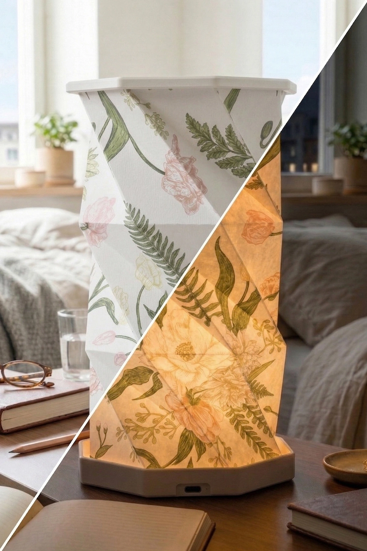 White Aura Katlanabilir Şarjlı Dekoratif LED Abajur Aydınlatma