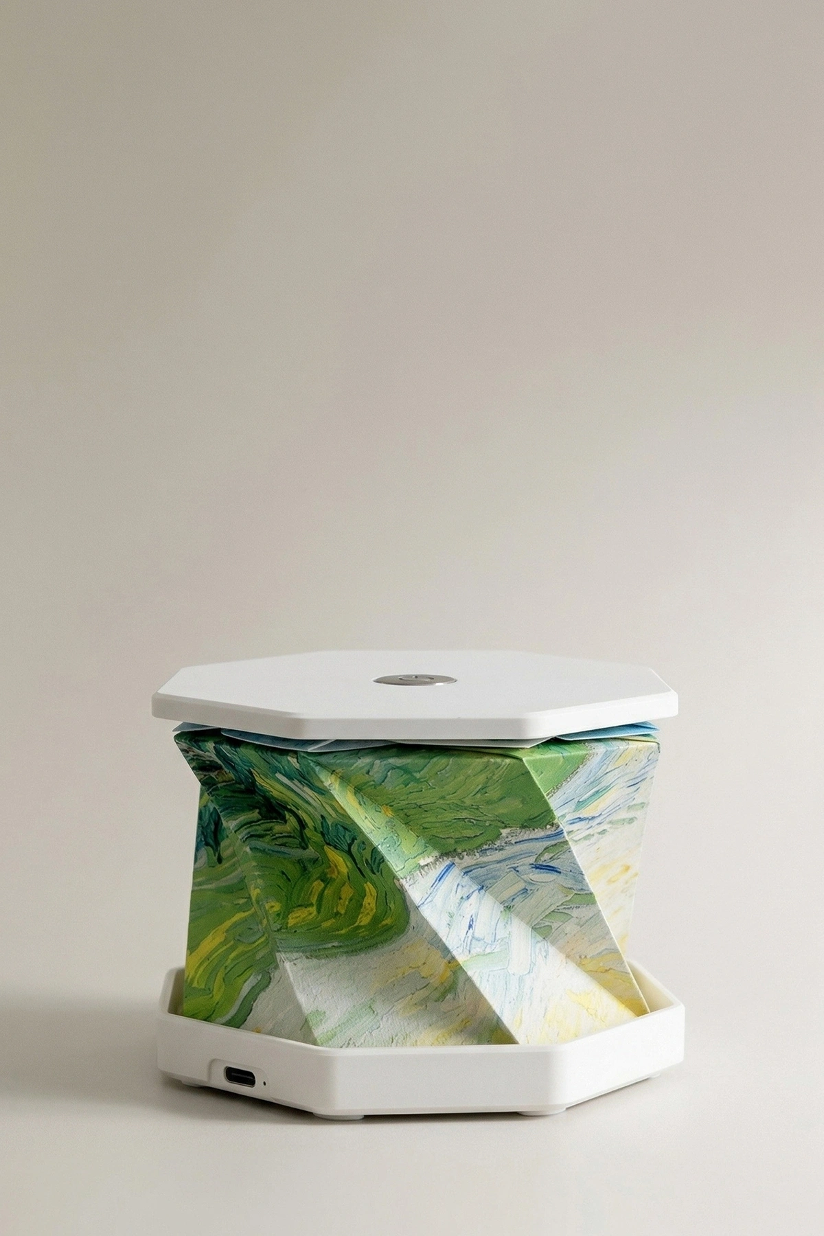 White Glow Katlanabilir Şarjlı Dekoratif LED Abajur Aydınlatma