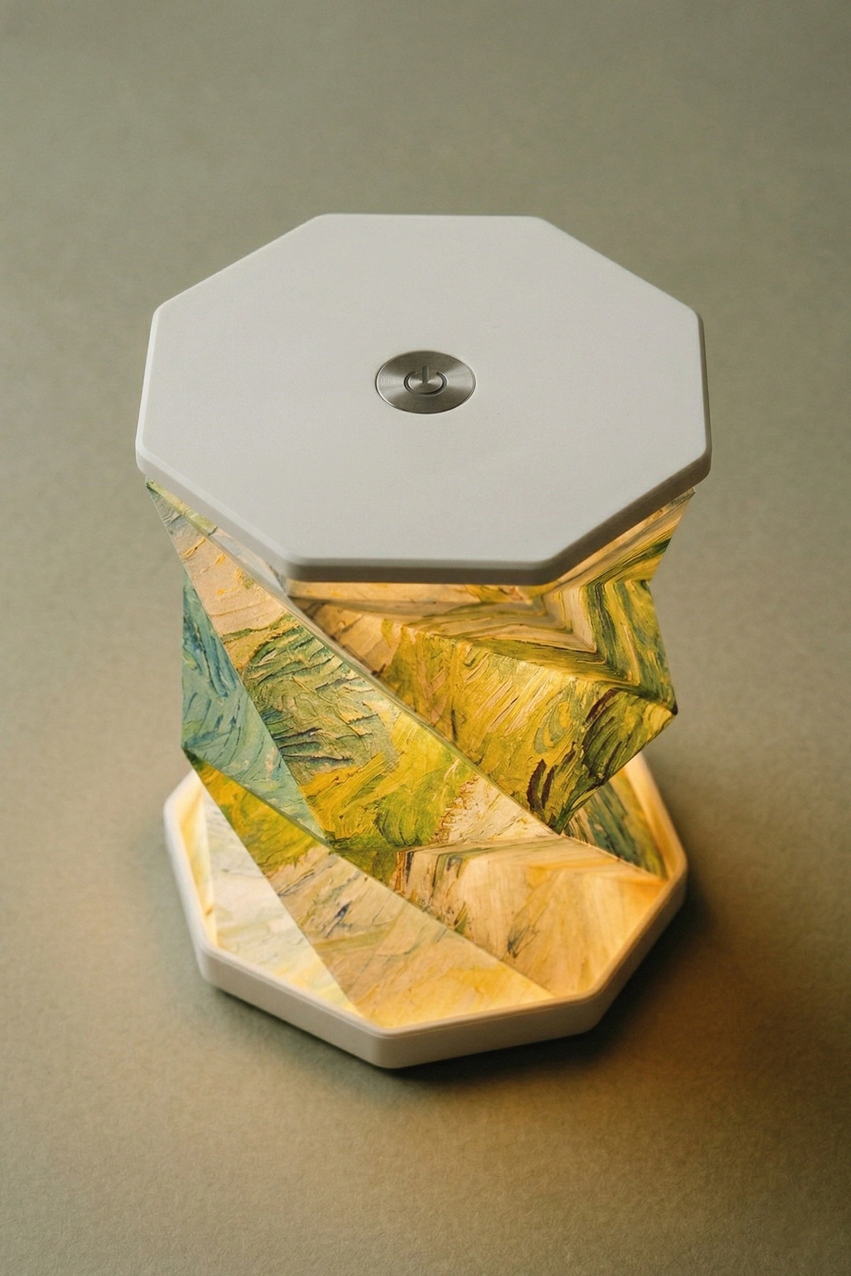 White Glow Katlanabilir Şarjlı Dekoratif LED Abajur Aydınlatma