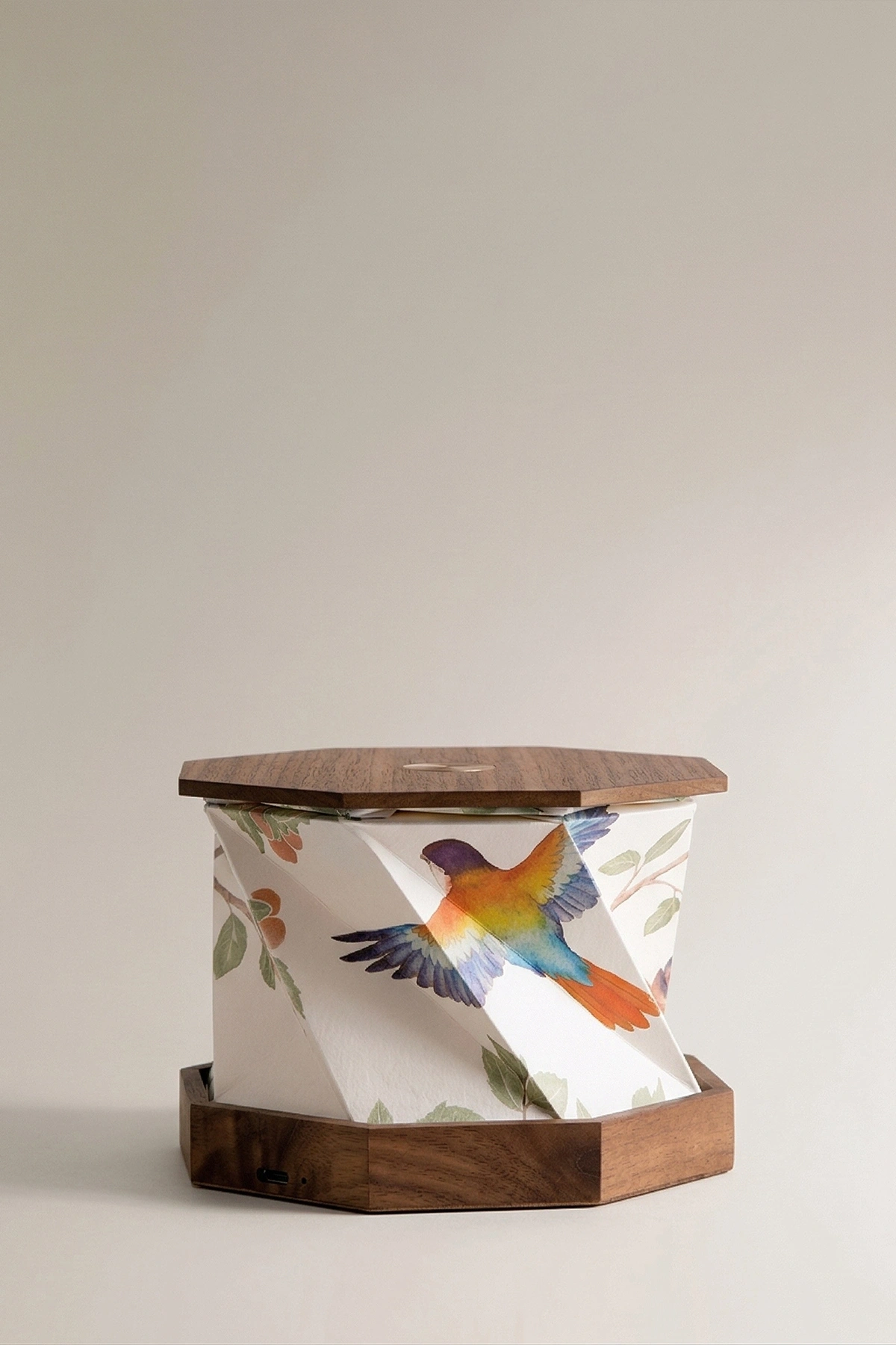 Wood Avia Katlanabilir Şarjlı Dekoratif LED Abajur Ahşap Aydınlatma