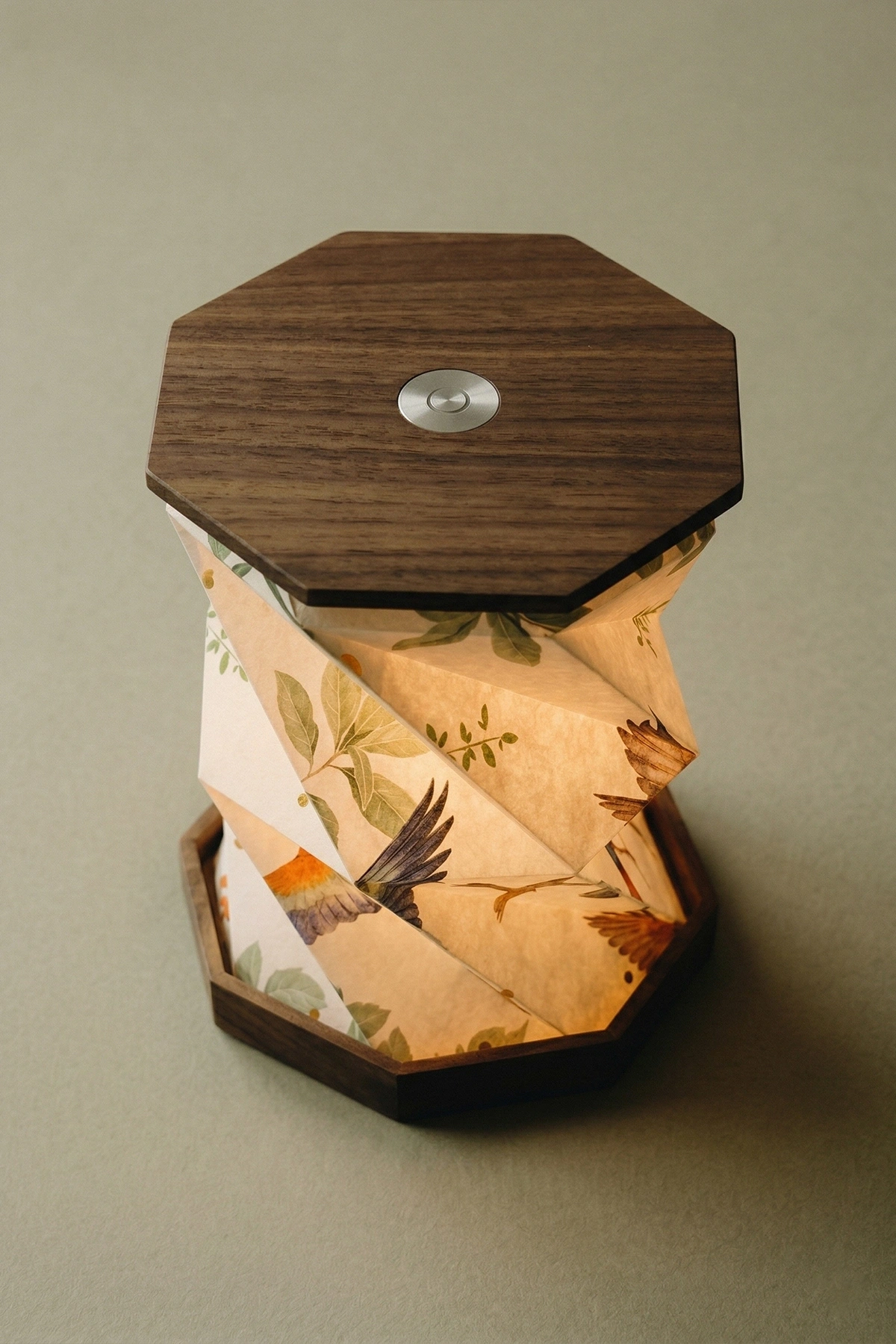 Wood Avia Katlanabilir Şarjlı Dekoratif LED Abajur Ahşap Aydınlatma