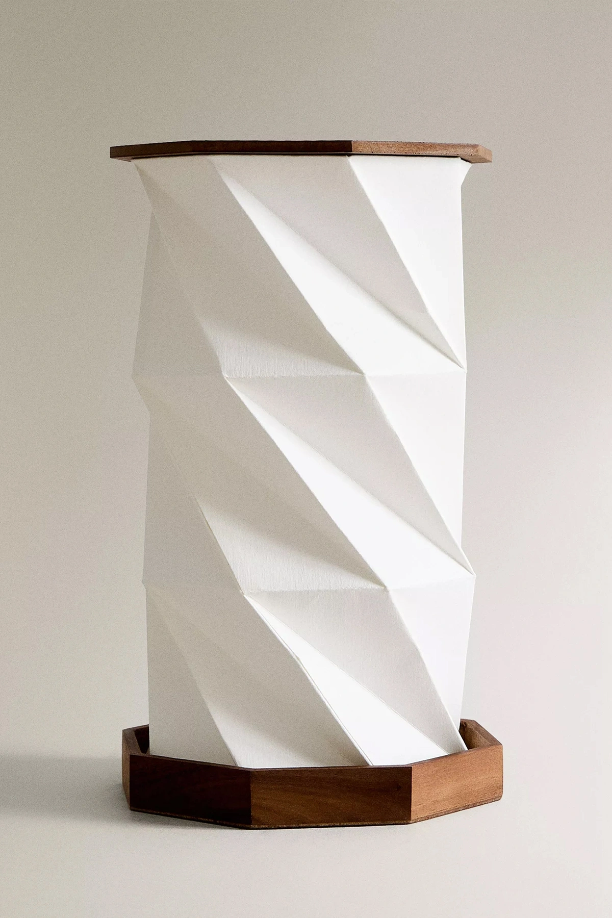 Wood Ember Katlanabilir Şarjlı Dekoratif LED Abajur Ahşap Aydınlatma