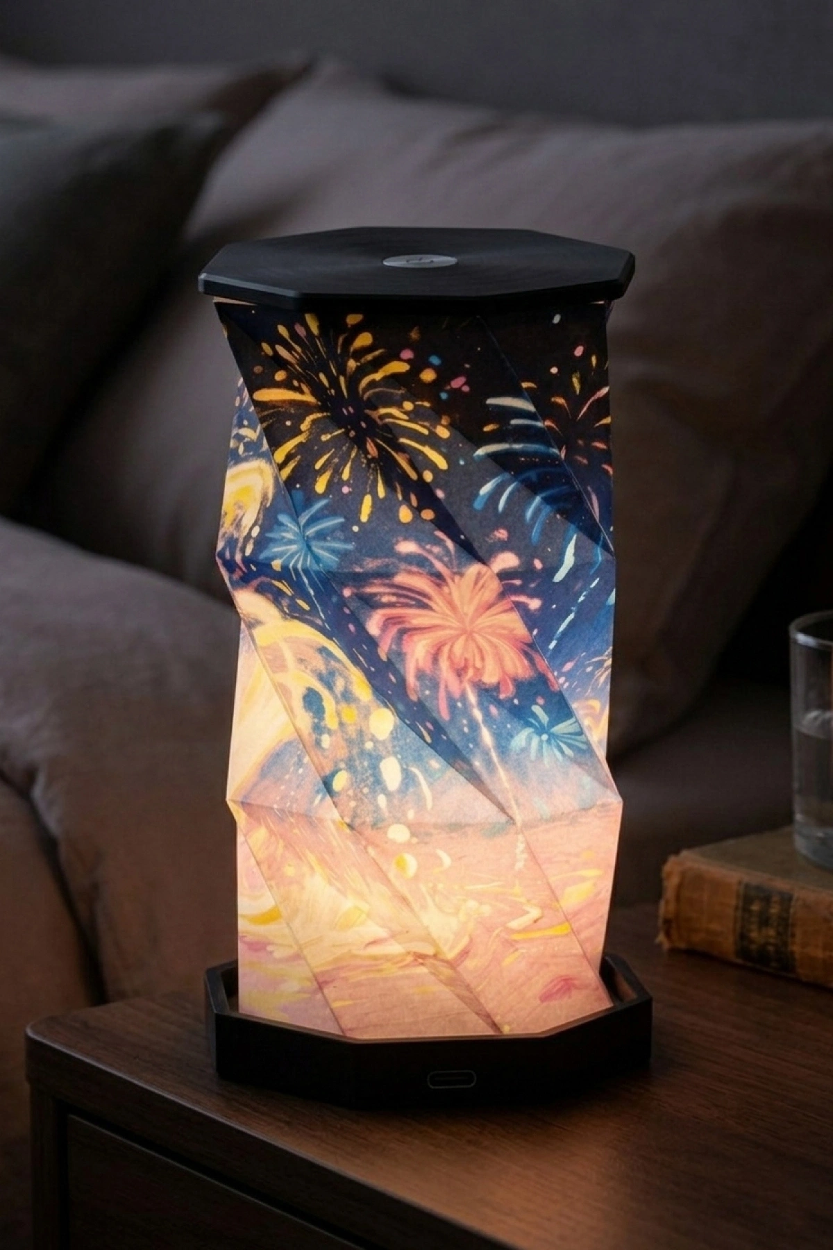 Black Spark Katlanabilir Şarjlı Dekoratif LED Abajur Aydınlatma