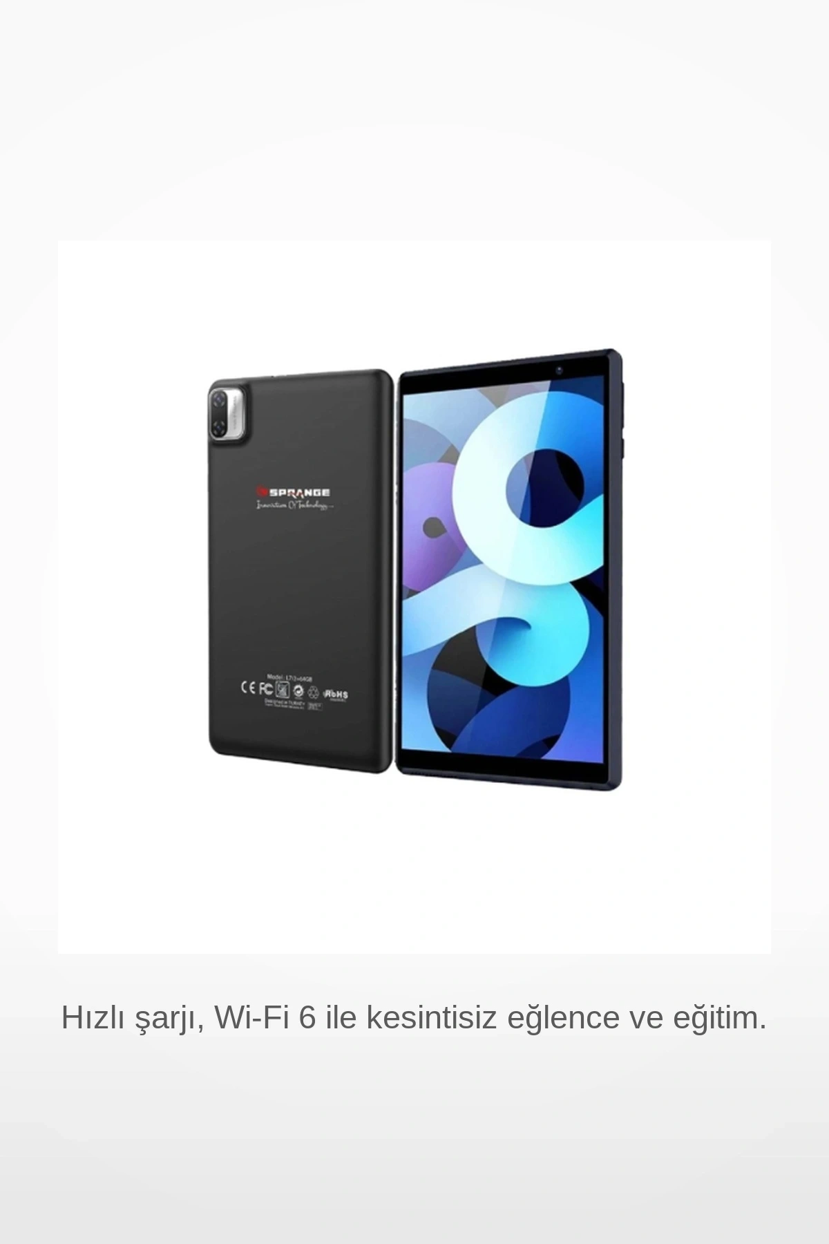 7 İnç IPS Ekran 4 Çekirdek 3GB/64GB Hızlı Şarj Wi Fi 6 Eğitim Eğlence Tablet