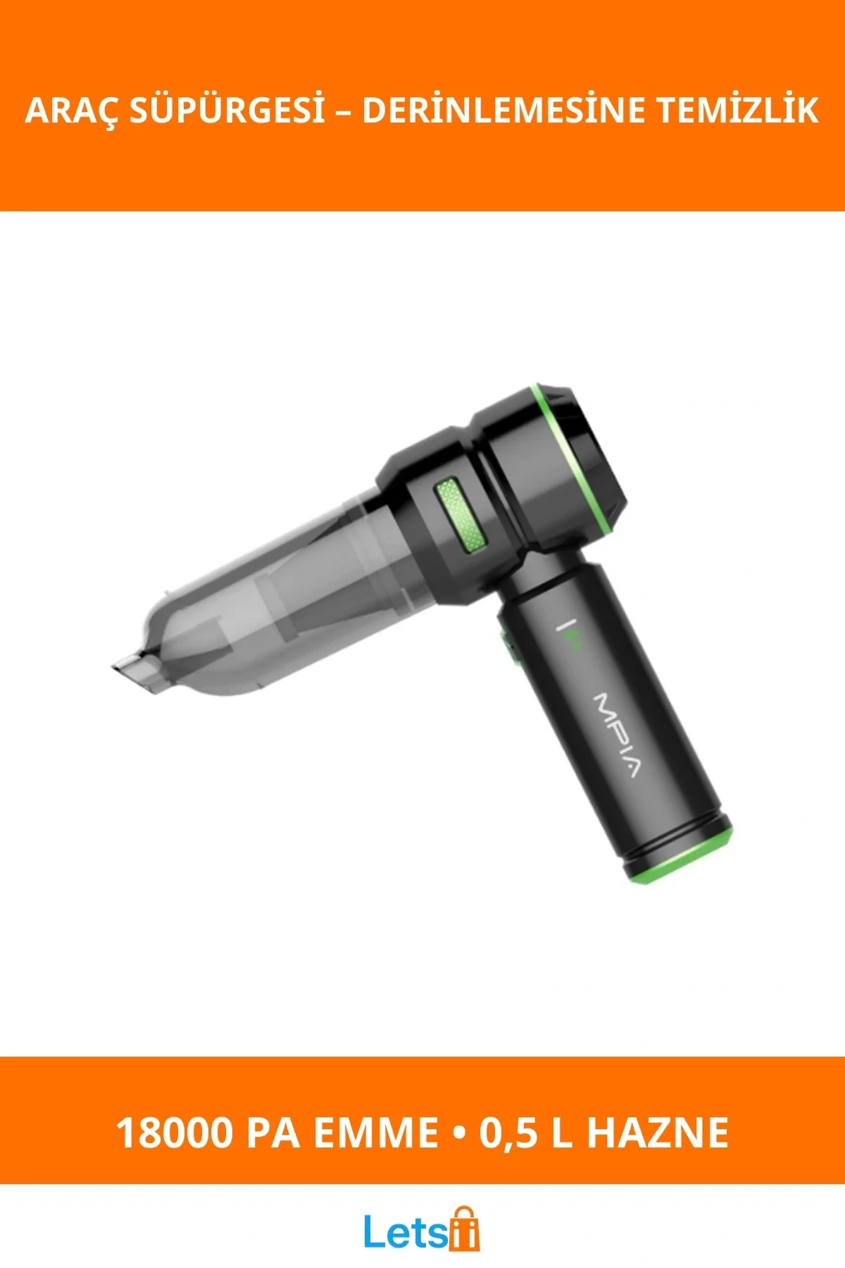 8 IN 1 Güçlü Emişli Taşınabilir Araç ve Ev Süpürgesi