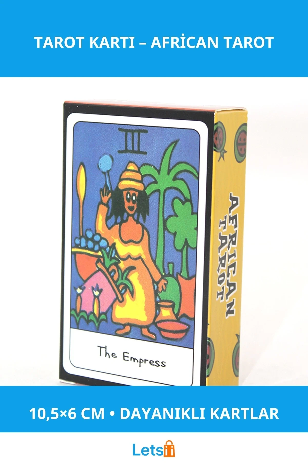 Afrika Tarotu Kartları Mistik Sembollerle 10,5x6 cm