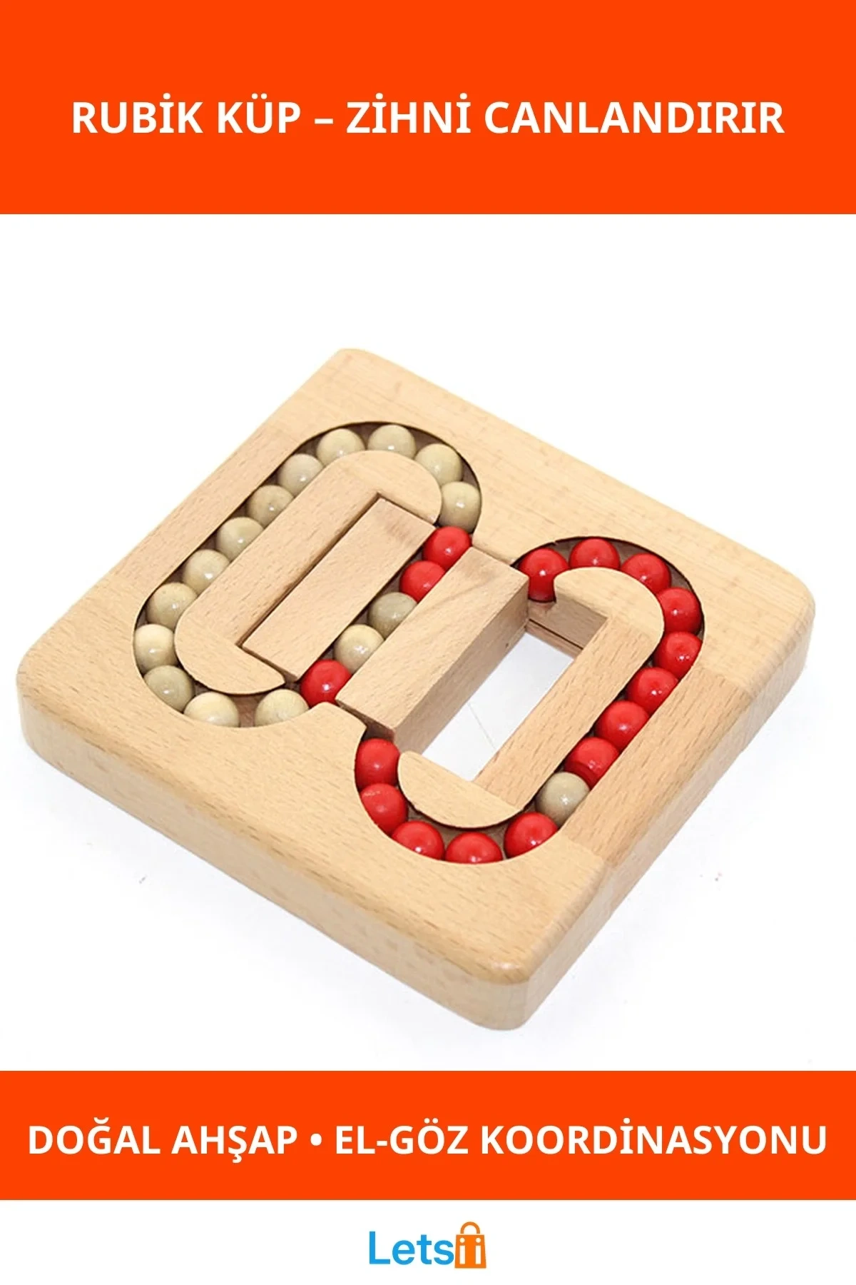 Ahşap Eğitici Rubik Küp Oyunu Zeka Geliştirici Eğlence