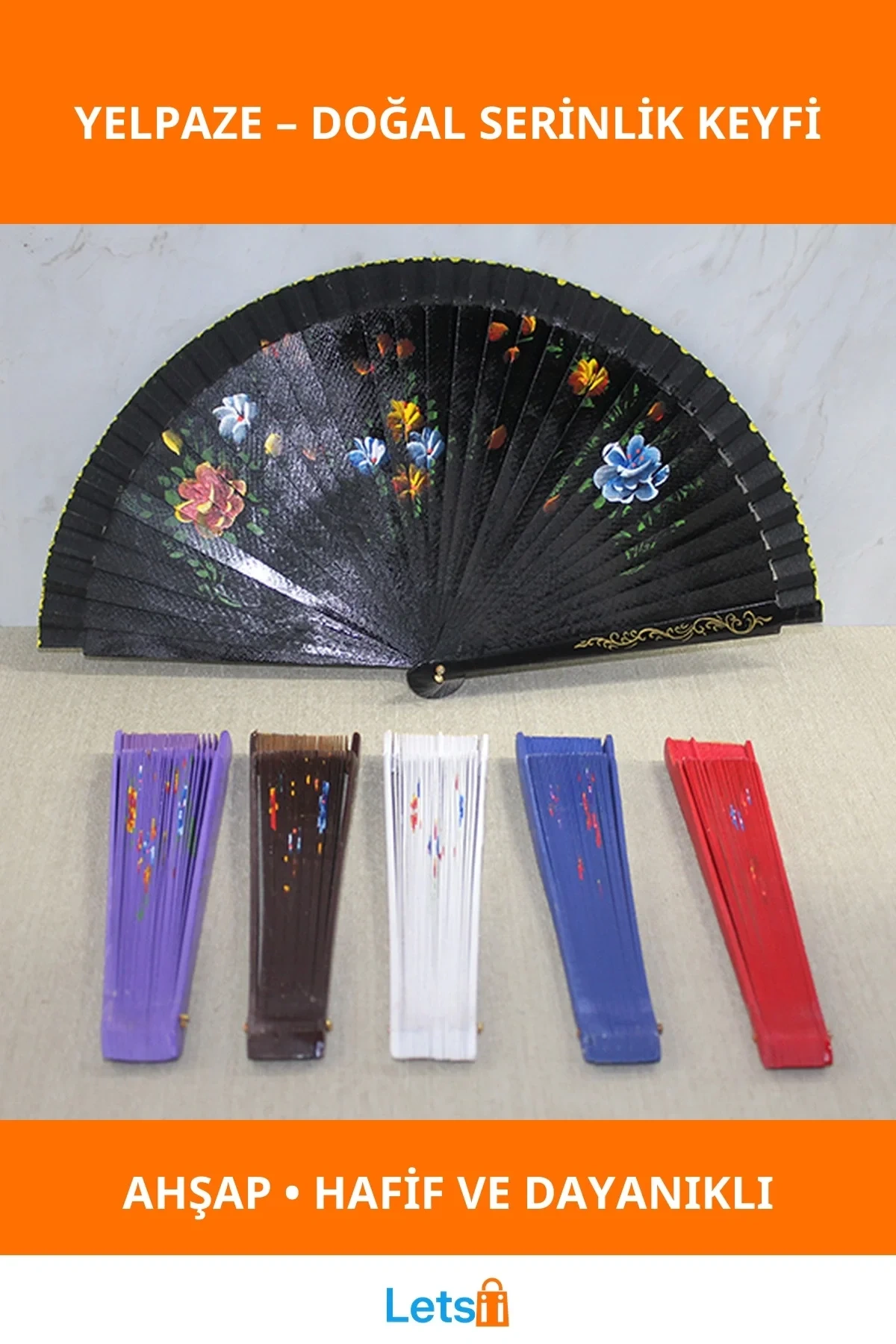 Ahşap Tek Taraflı Estetik Yelpaze