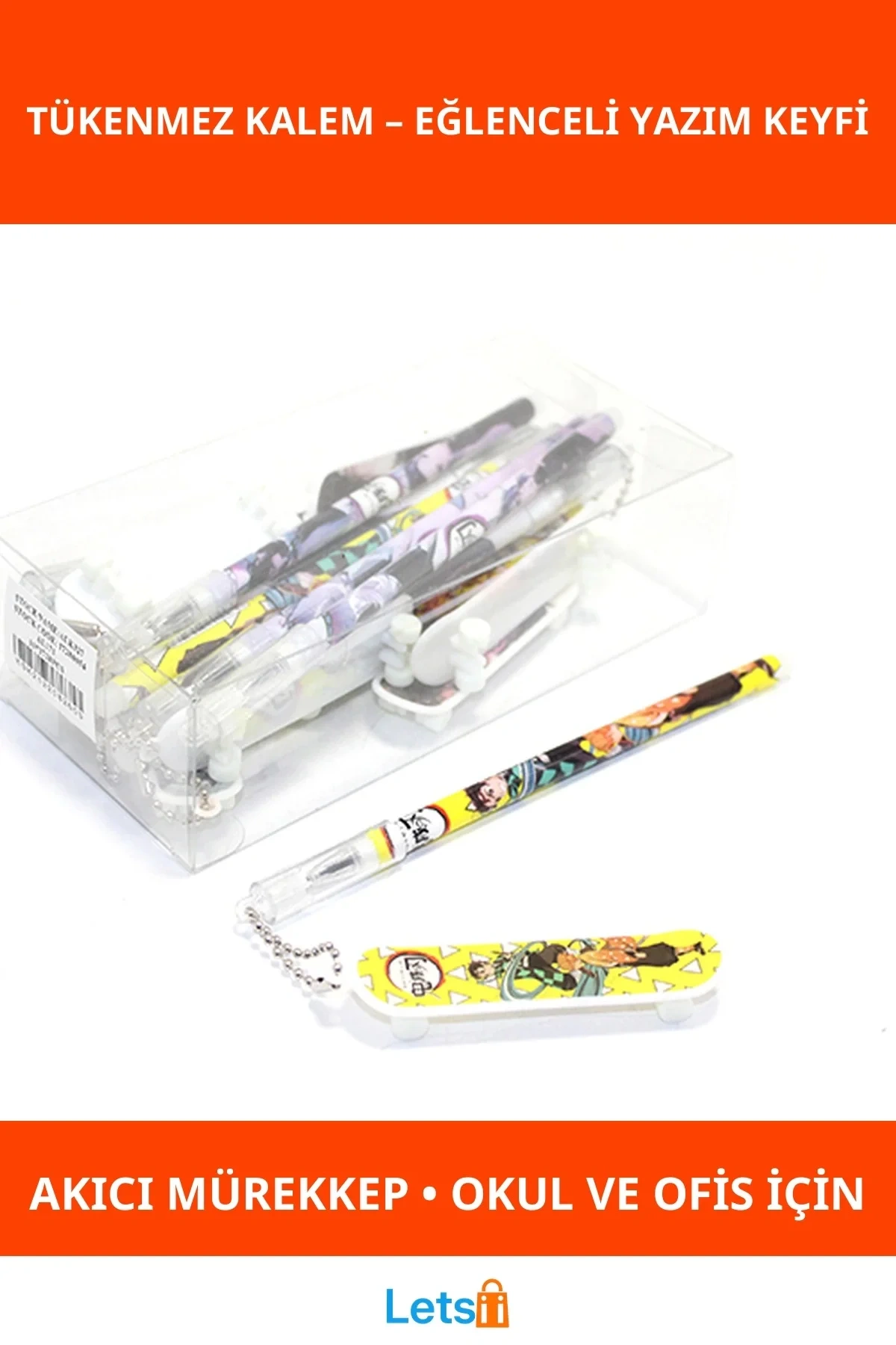 Anime Figür Tükenmez Kalem Eğlenceli Tasarım 1 Adet