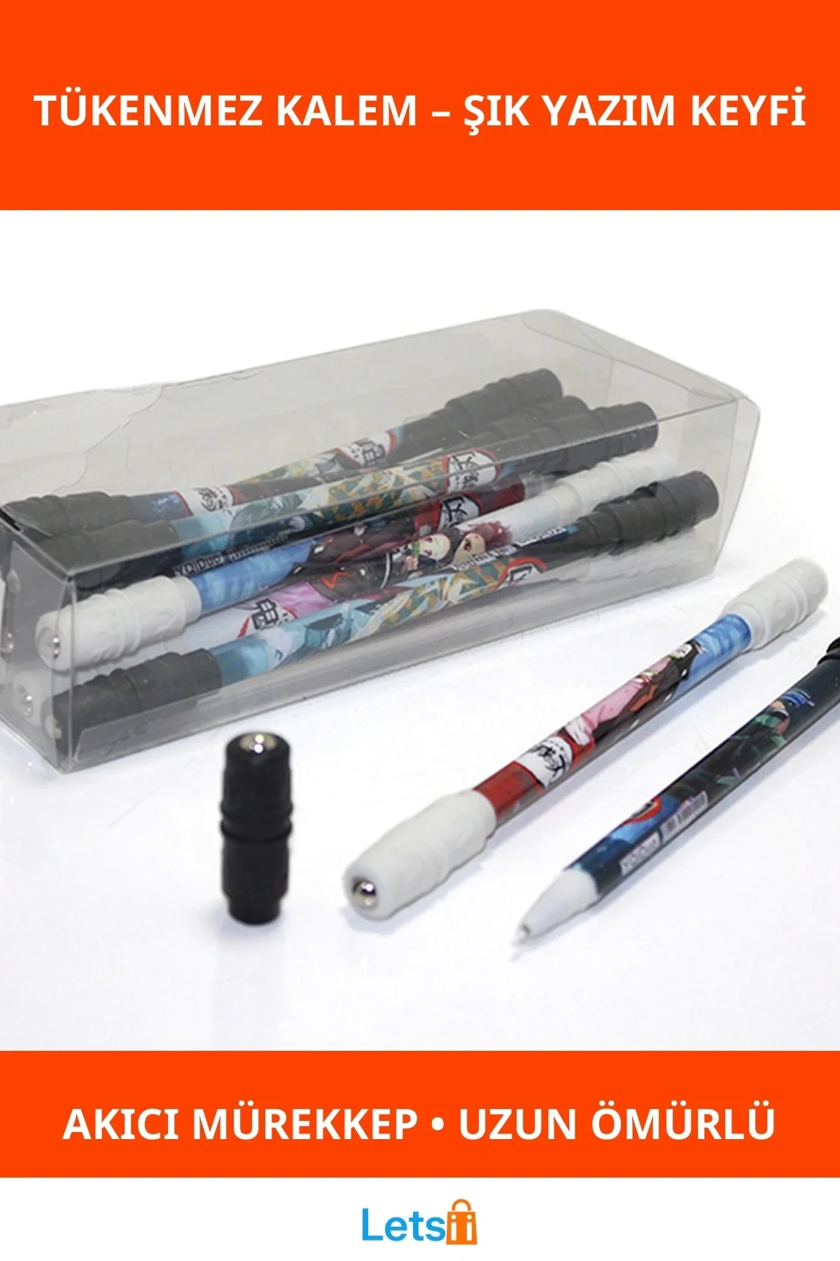 Anime Figürlü Eğlenceli Tükenmez Kalem Dayanıklı ve Hafif