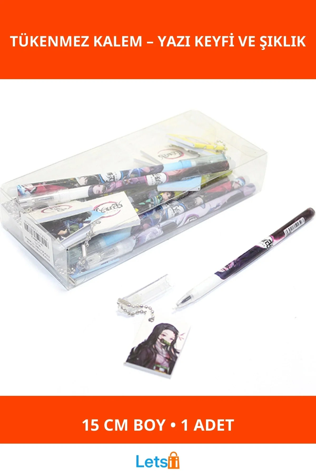 Anime Figürlü Tükenmez Kalem 15 cm Koleksiyonluk