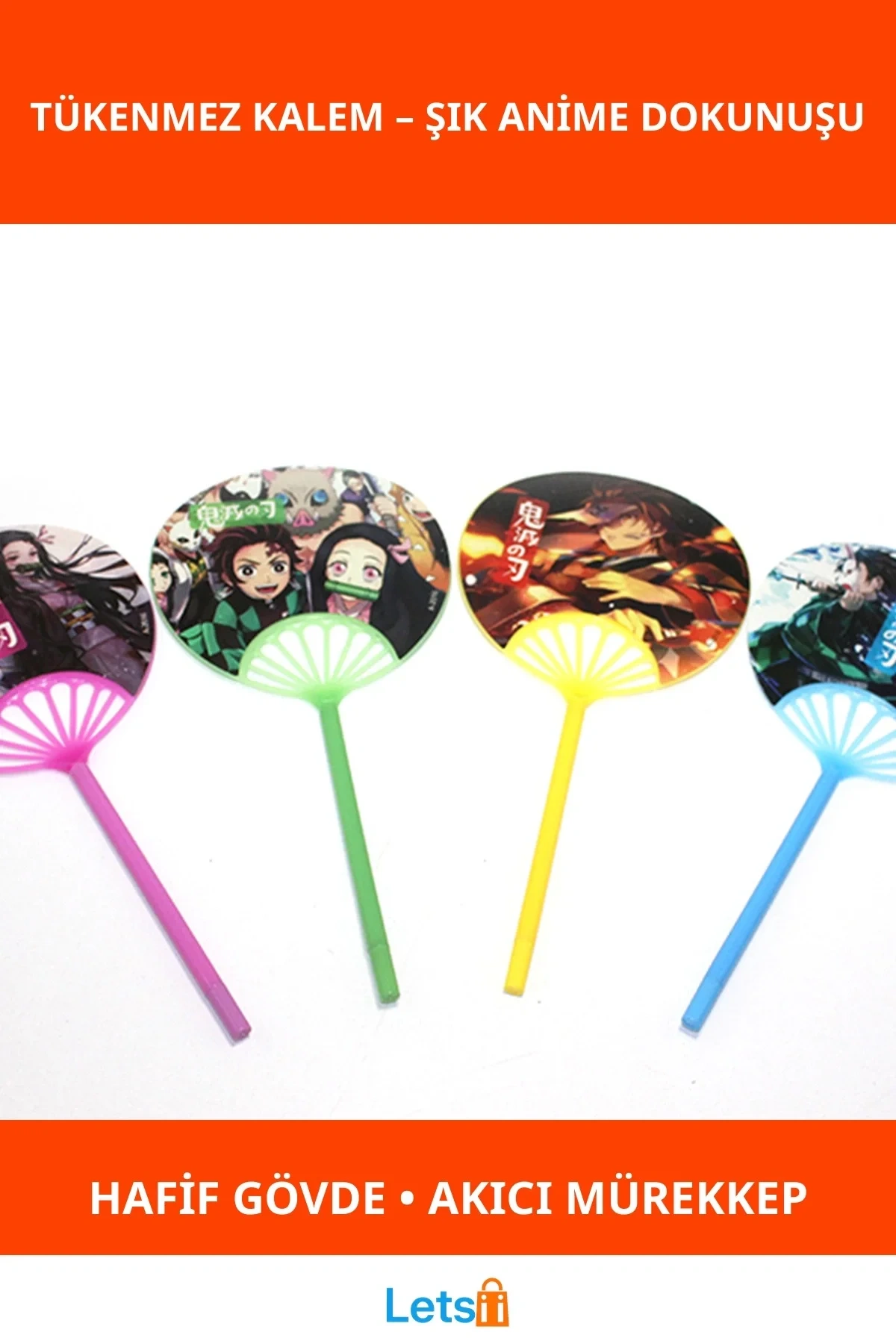 Anime Figürlü Yelpazeli Tükenmez Kalem