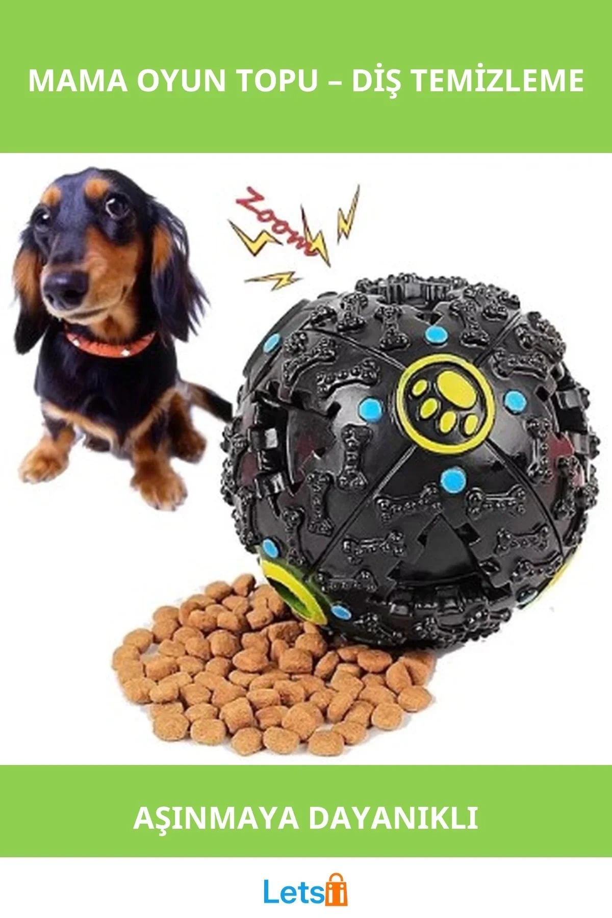 Aşınmaya Dayanıklı Sesli Mama Oyun Topu 7 cm Mavi Pembe