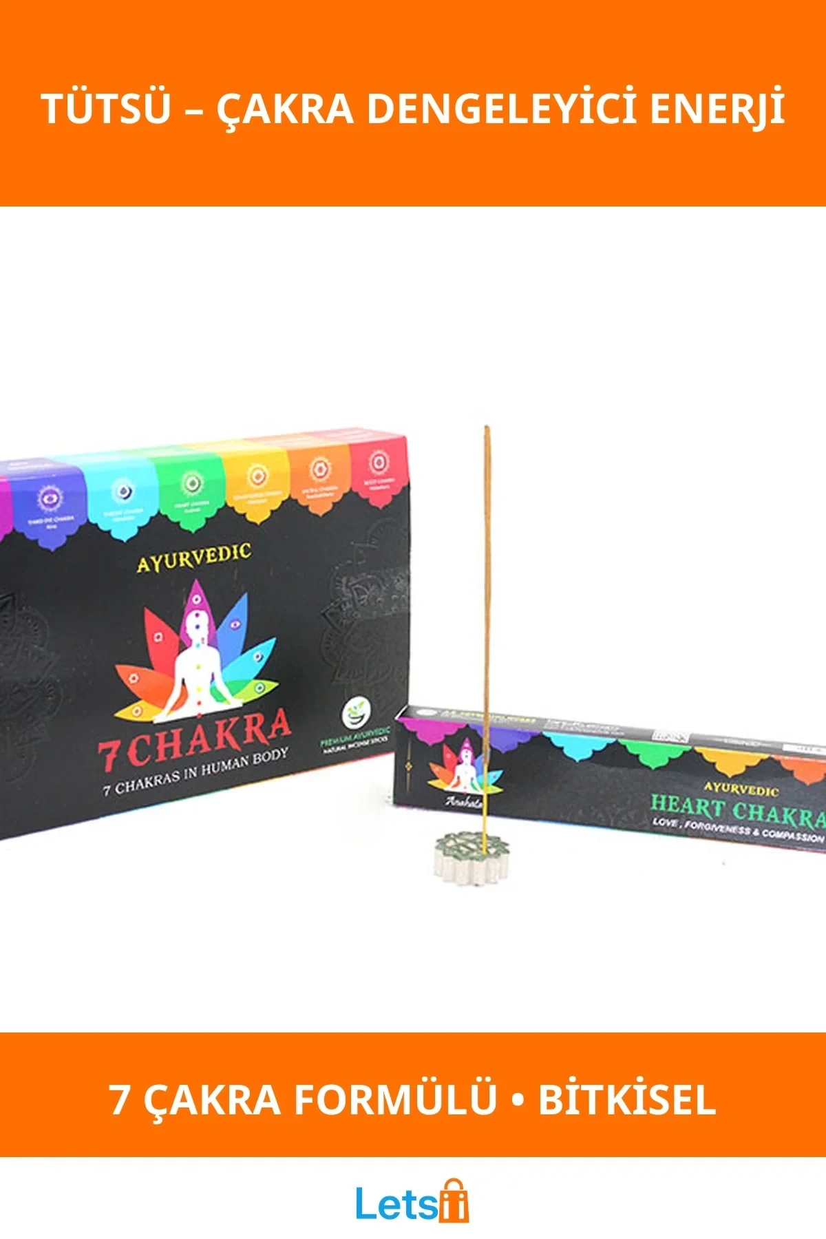 Ayurvedic 7 Chakra Dengeleyici Aromalı Tütsü