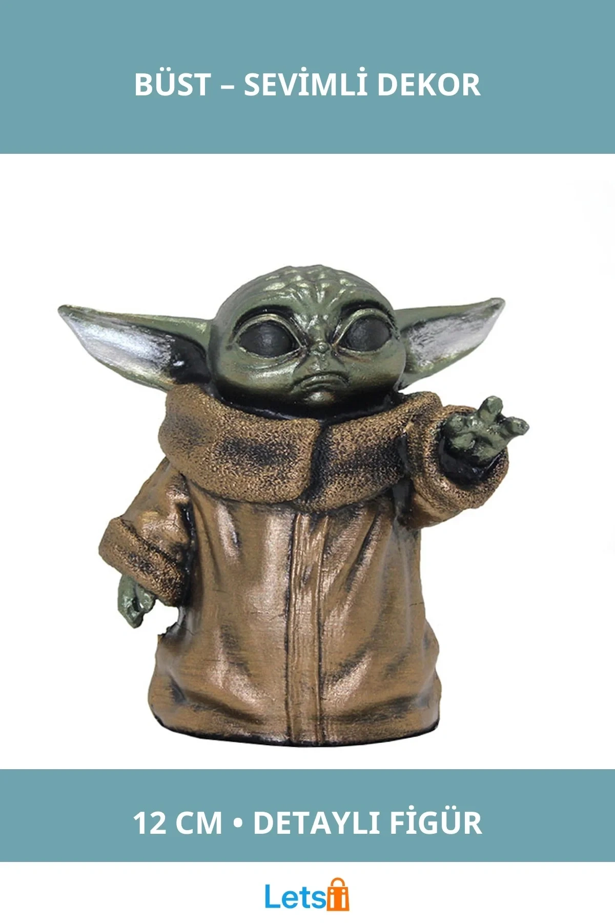 Baby Yoda Figür Büst Küçük Boy 12 cm