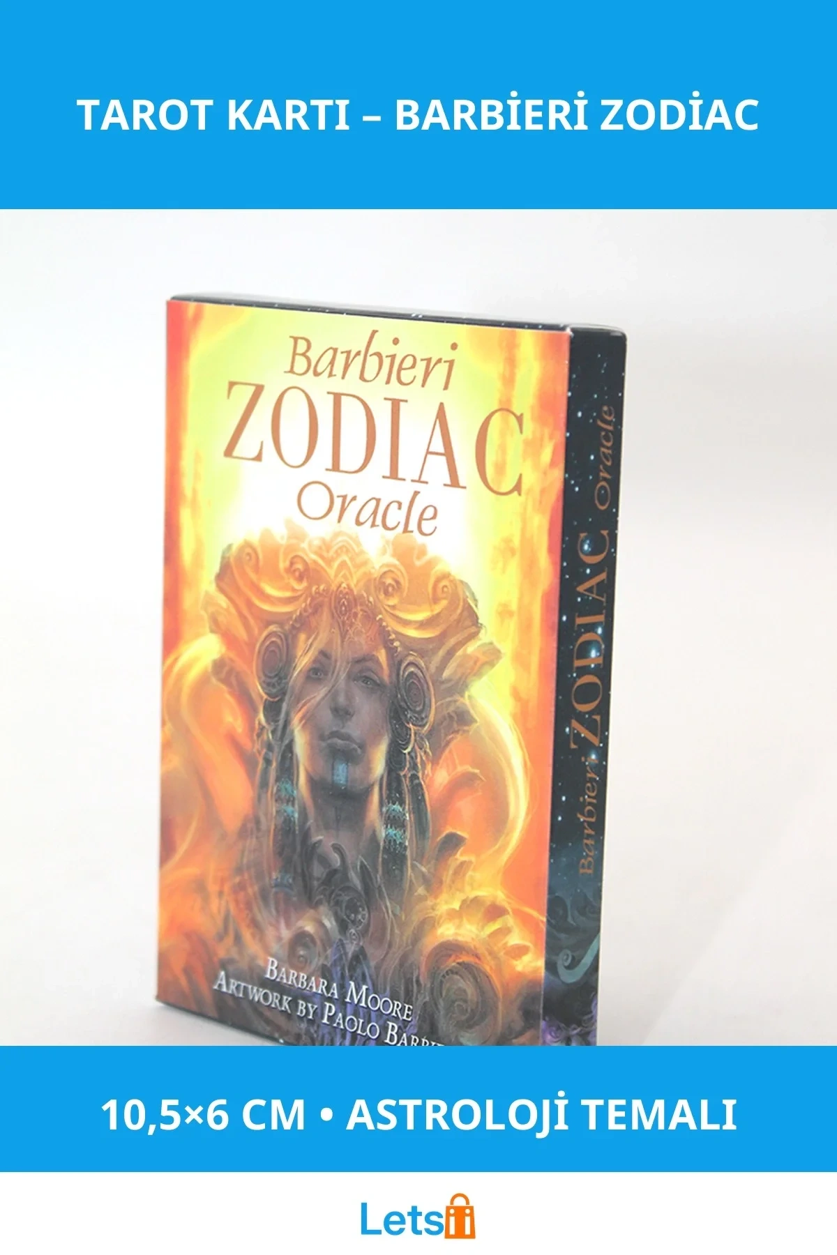 Barbieri Zodiac Astrolojik Tarot Kartı 10.5x6 cm