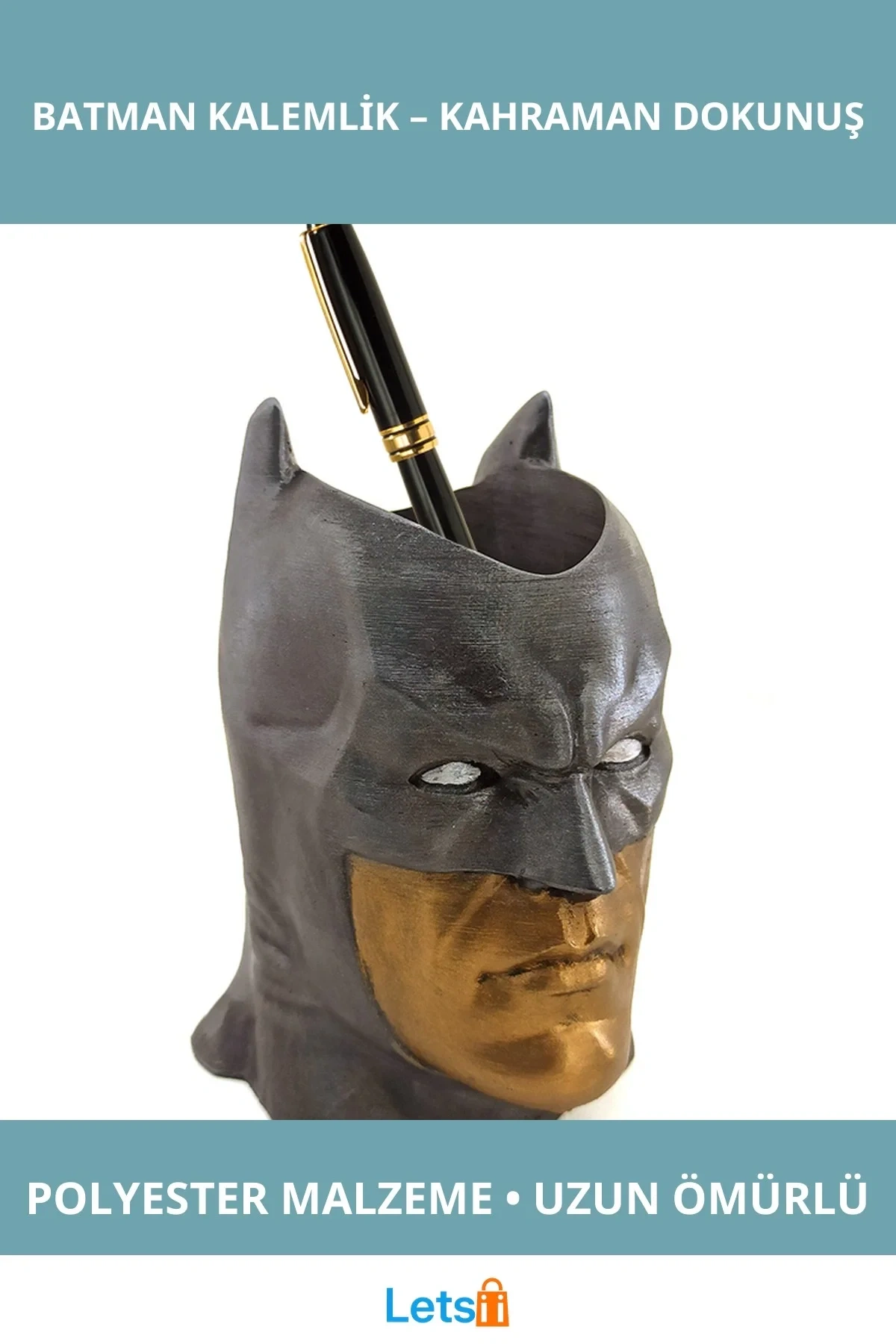 Batman Tasarımlı Dayanıklı Polyester Kalemlik