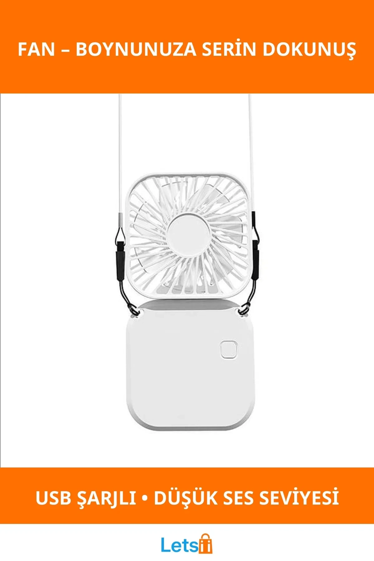 Boyuna Asılabilir Mini Taşınabilir Fan
