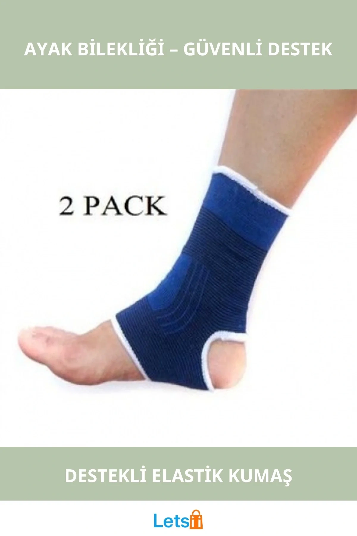 Burkulmalara Karşı Destekleyici Sporcu Ayak Bilekliği