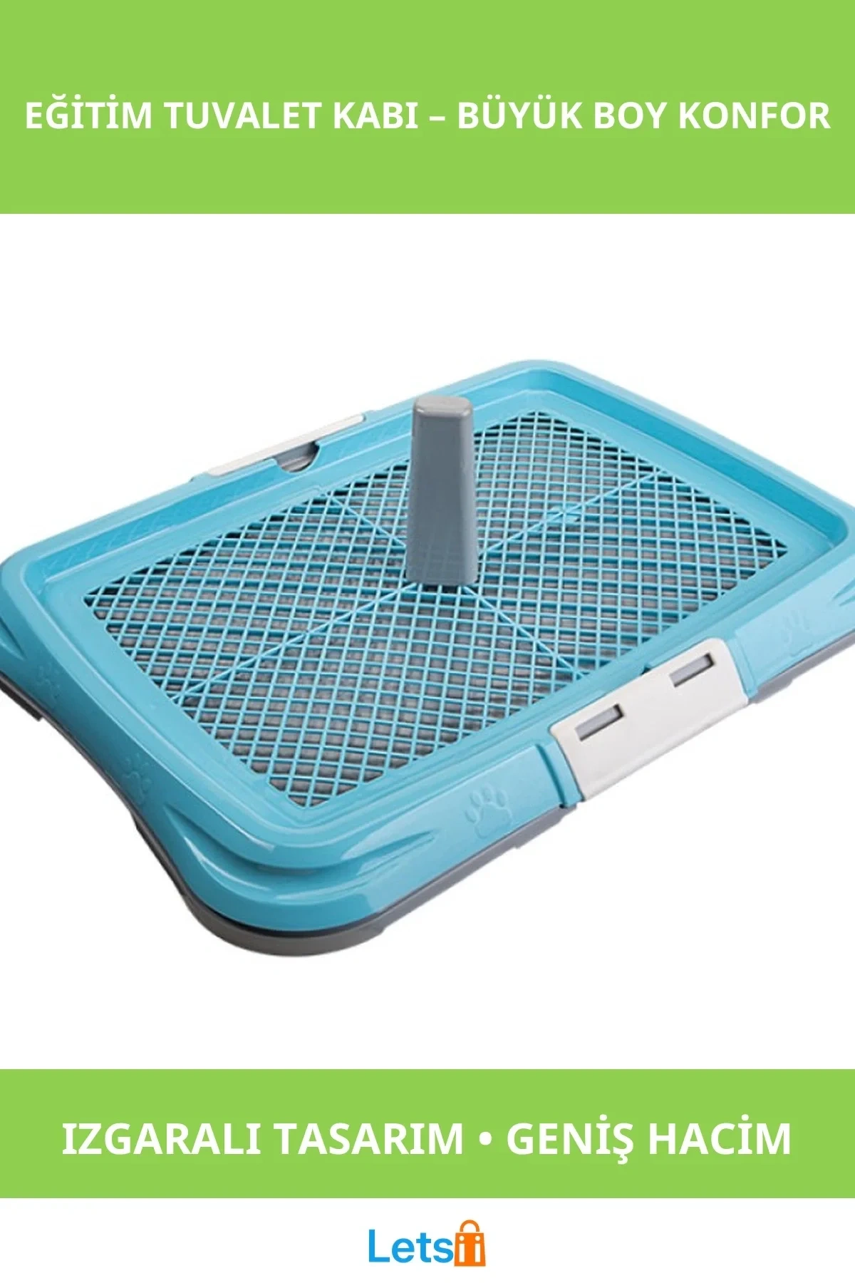 Büyük Boy Köpek Eğitim Tuvalet Kabı Dayanıklı Pratik Tasarım