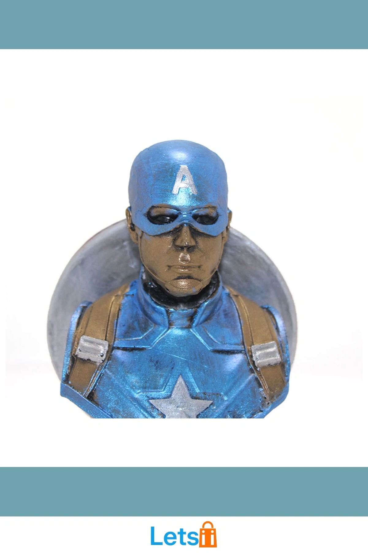 Captain America Detaylı Figür Büst 17x10 cm Marvel