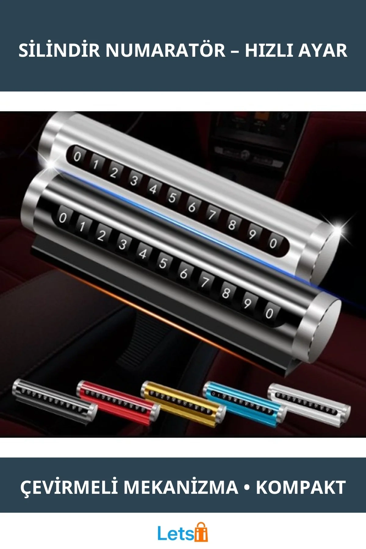 Çevirmeli Ayarlı Pratik Araç Torpido Numaratörü