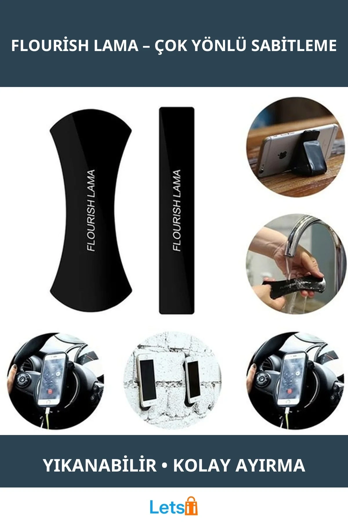 Çevre Dostu Yıkanabilir Sabitleyici Flourish Lama 2 Adet